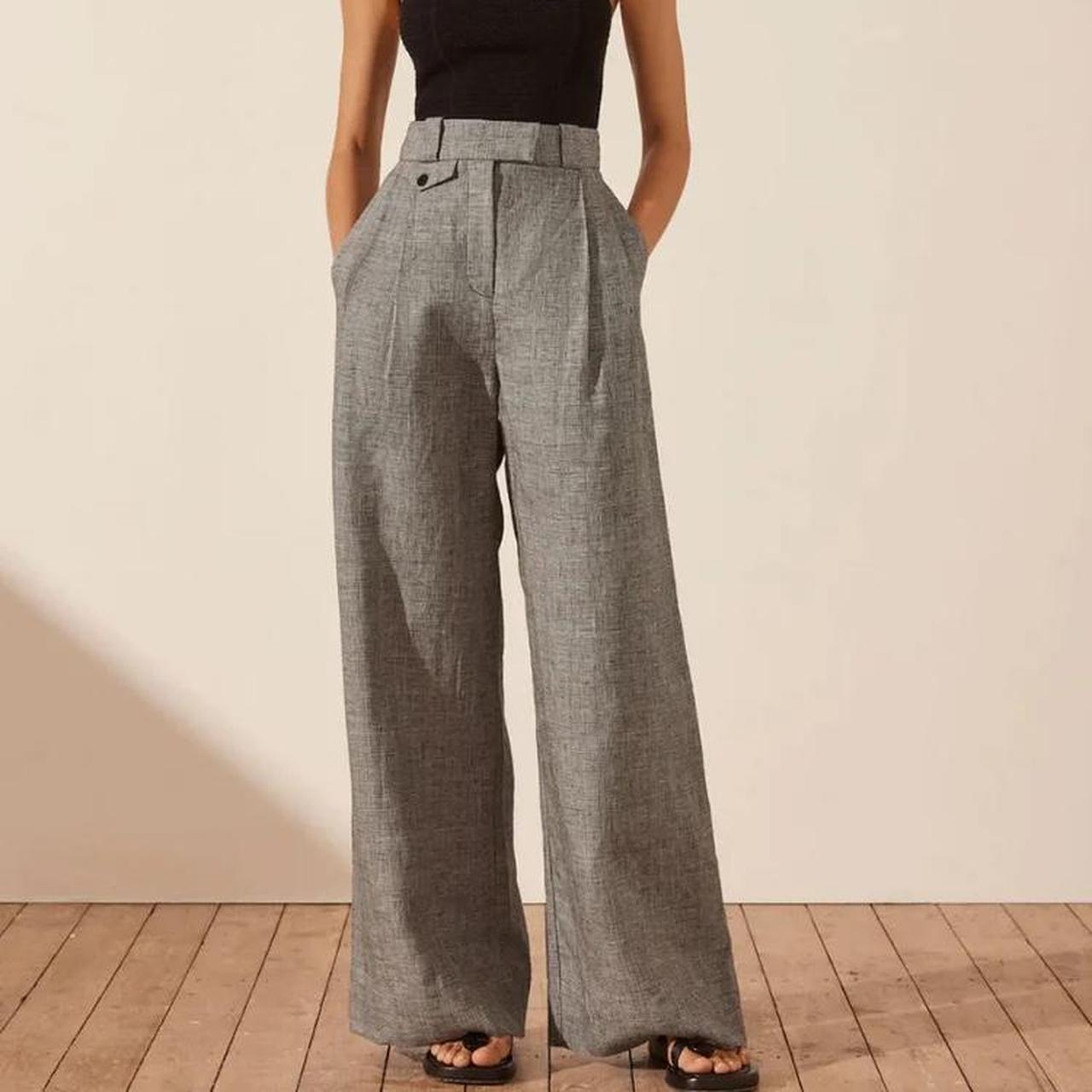 SHONA JOY BIRILLA LINEN TAILORED PANT ORIGINALLY £280 - Depop