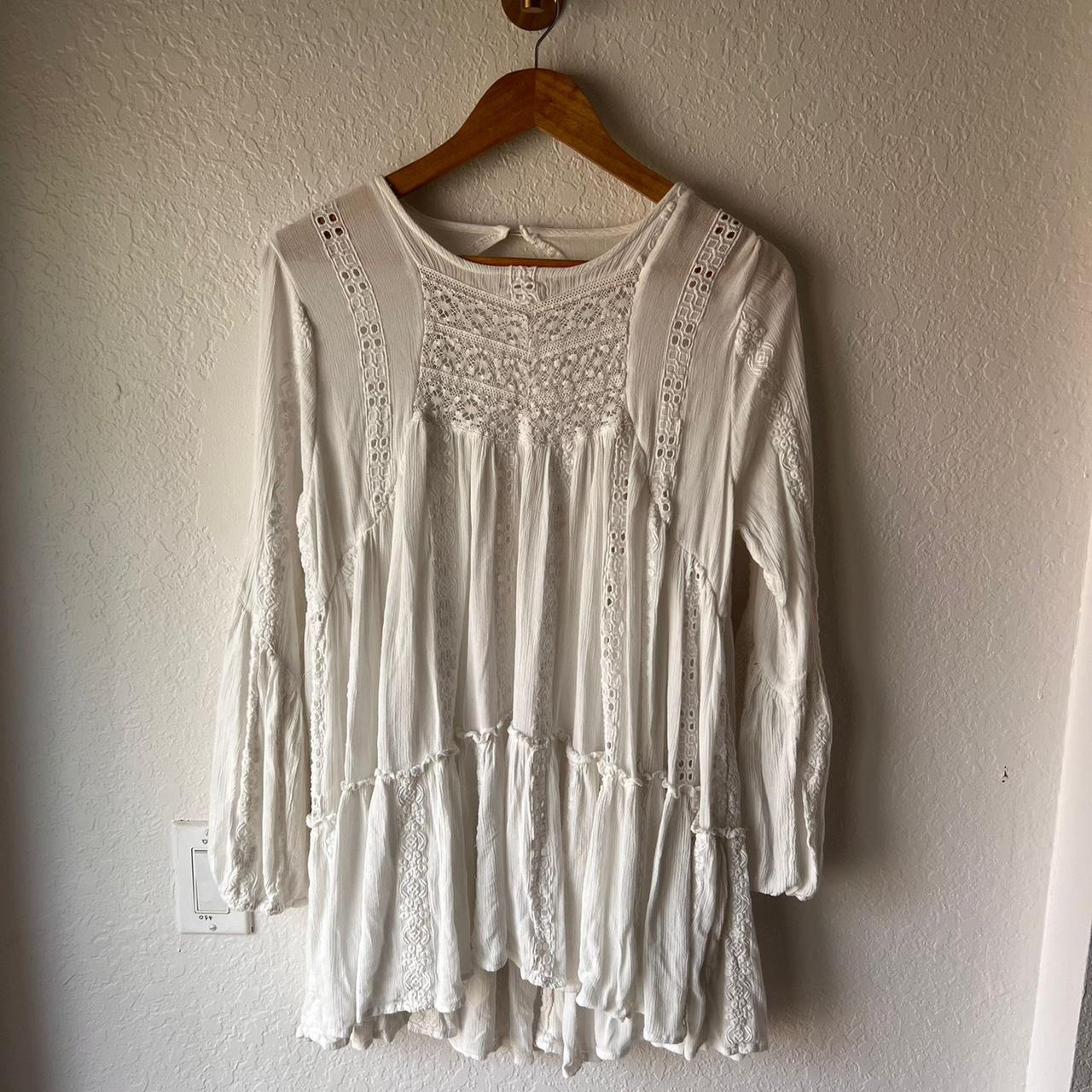 Free People hotsell Kiss Kiss Blouse in Ivory XL