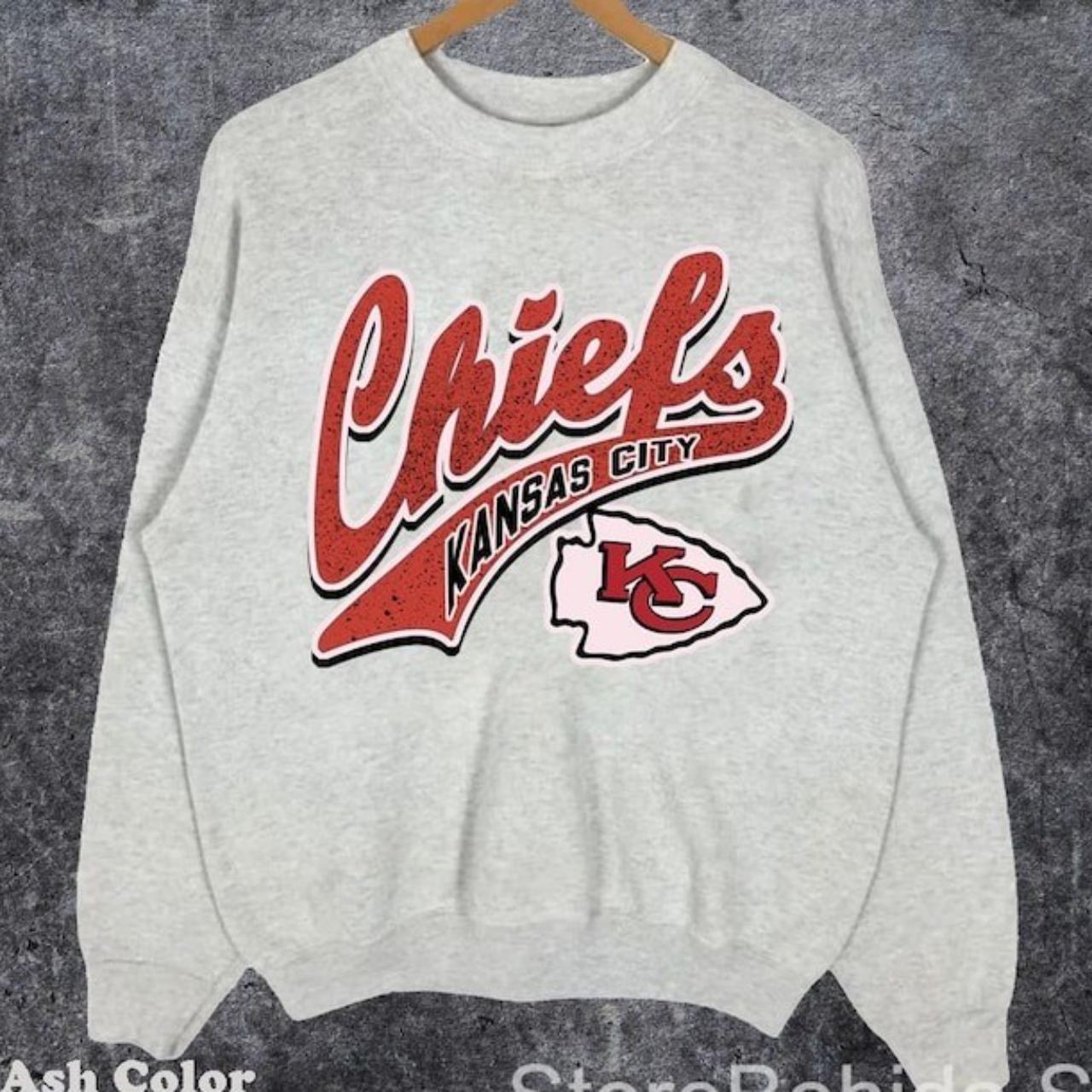 Vintage Style Kansas City Chiefs Crewneck Sweatshirt For Fan