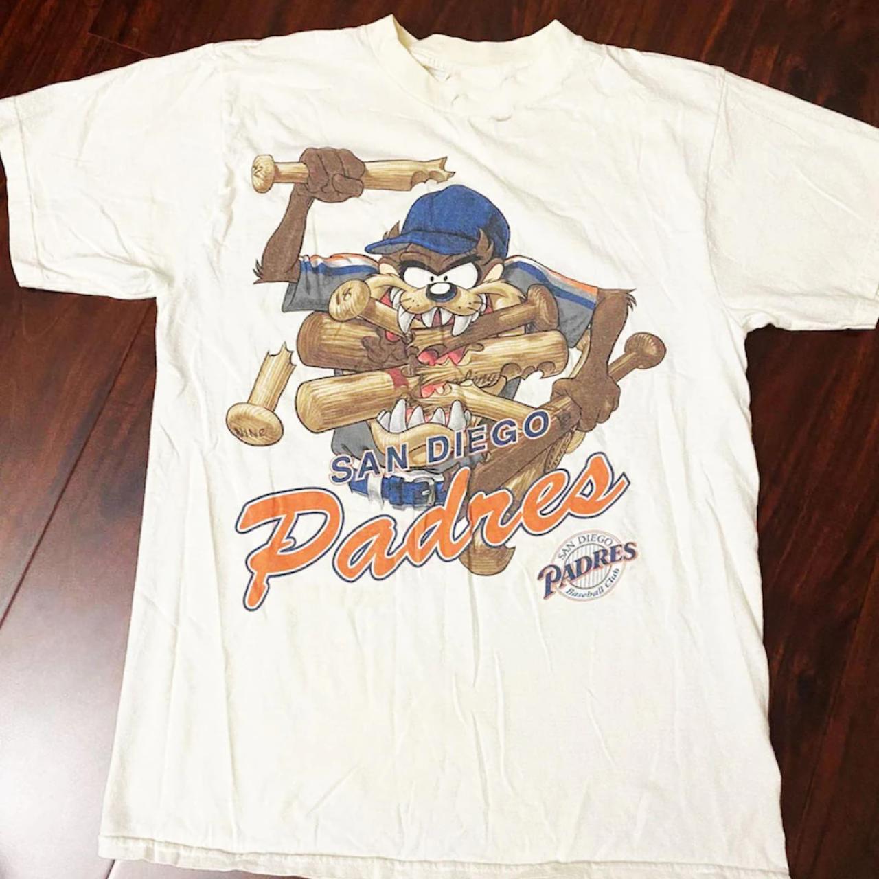 Vintage MLB San Diego Padres Looney Tunes Taz... - Depop