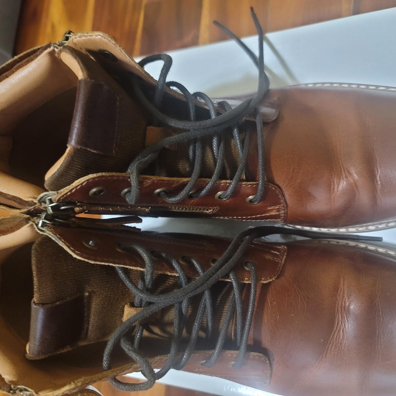 Brown Leather Boots Depop