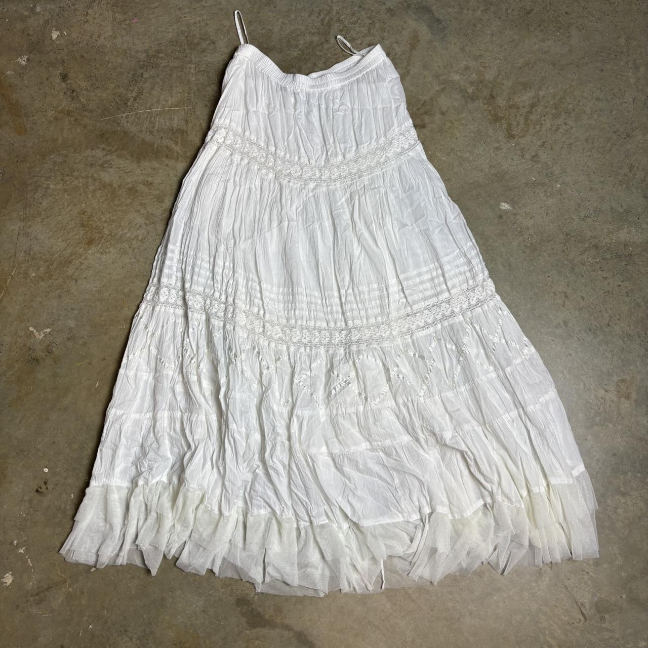 Women's Skirt - White - S – y2k / vintage white c… - image 1