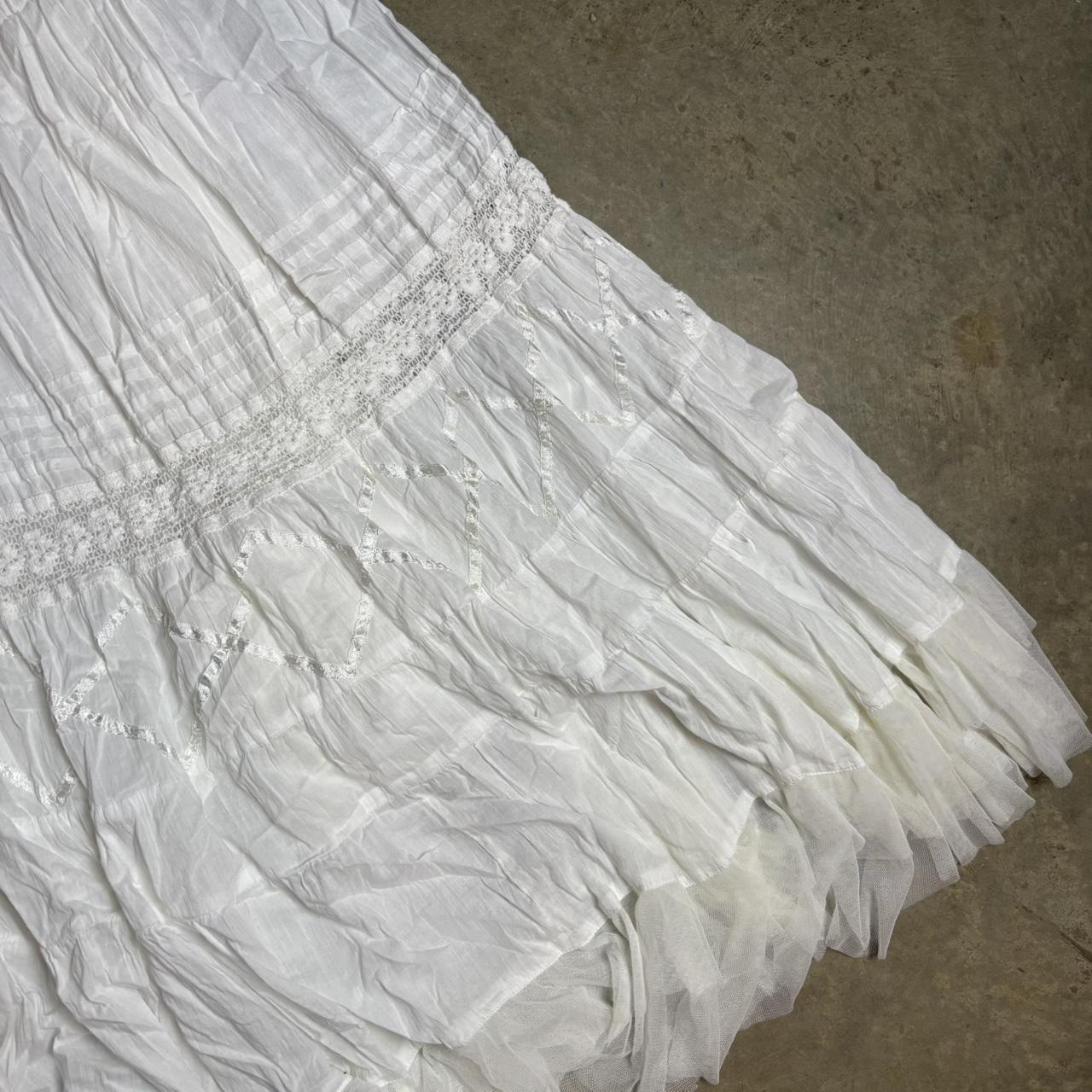Women's Skirt - White - S – y2k / vintage white c… - image 4