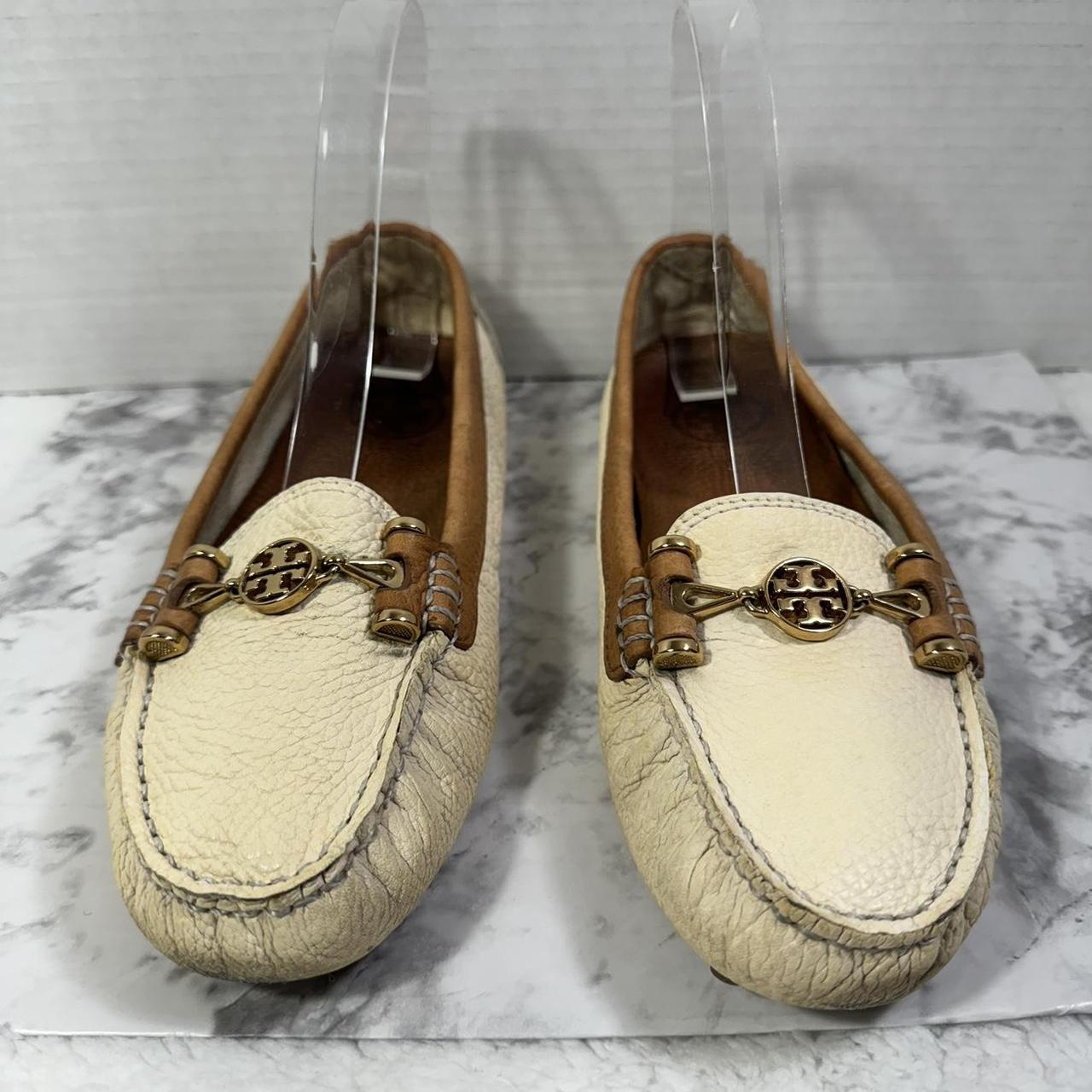 【Tory Burch】MAXWELL MOCCASIN Tory Burch Kendrick Gold Pebbled Leather Moccasin Drivers