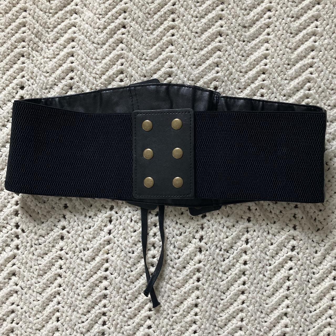 faux leather corset belt