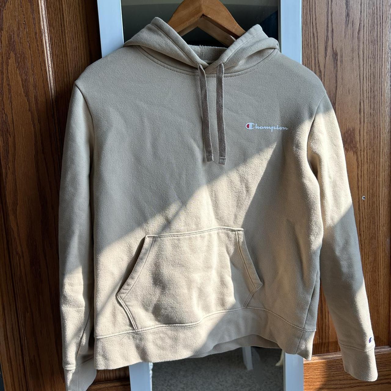 Champion cream hoodie best sale