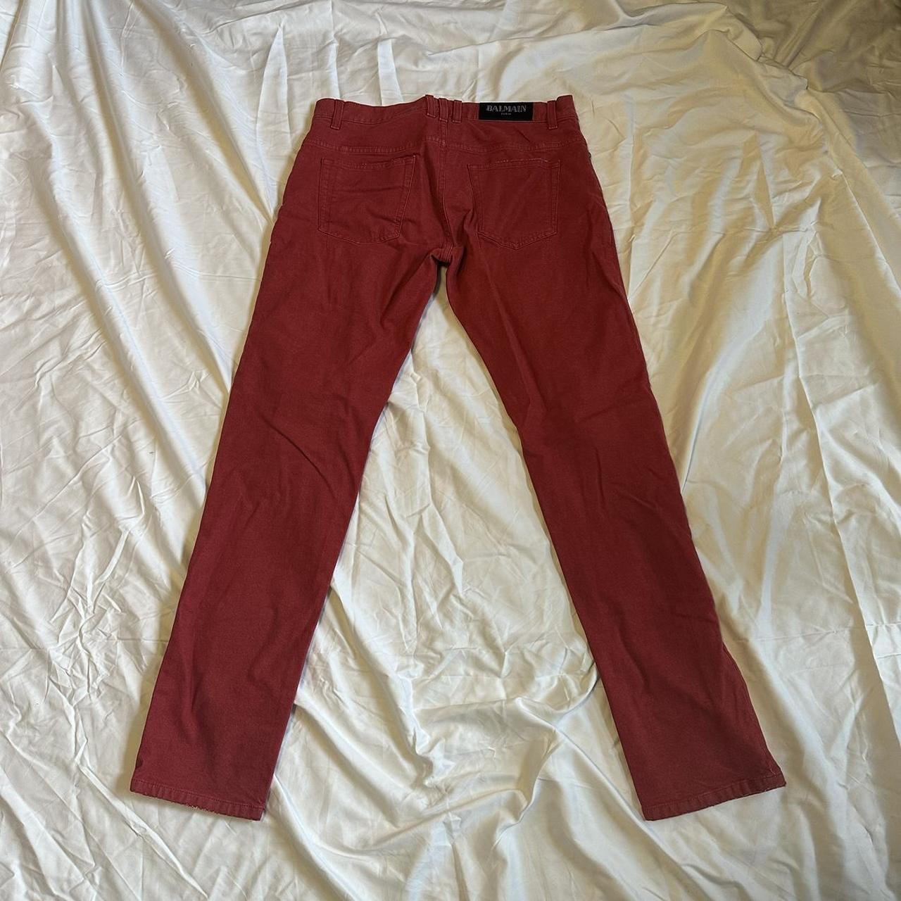 Balmain hot sale jeans red