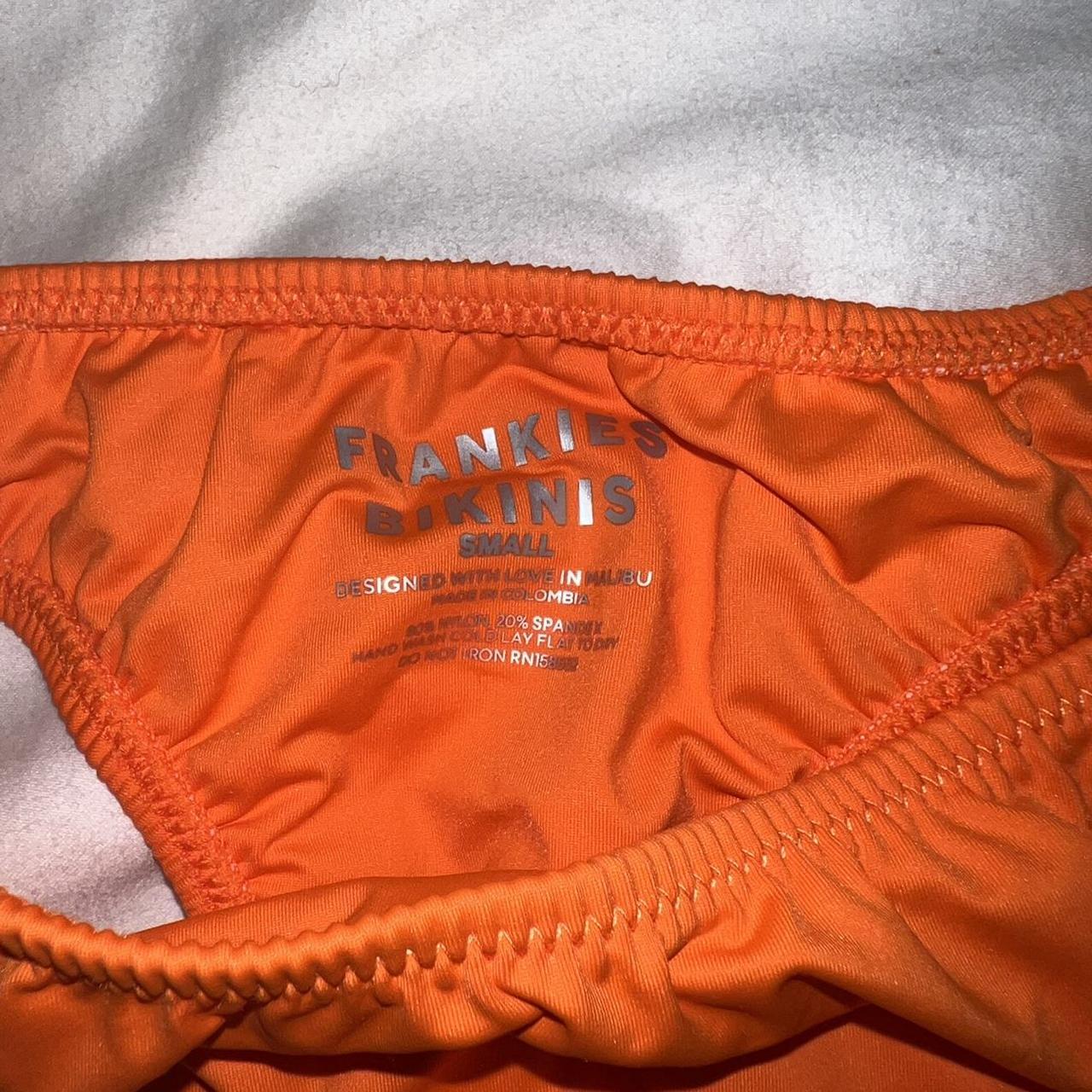 Frankie’s Bikinis Orange Bikini Size... - Depop