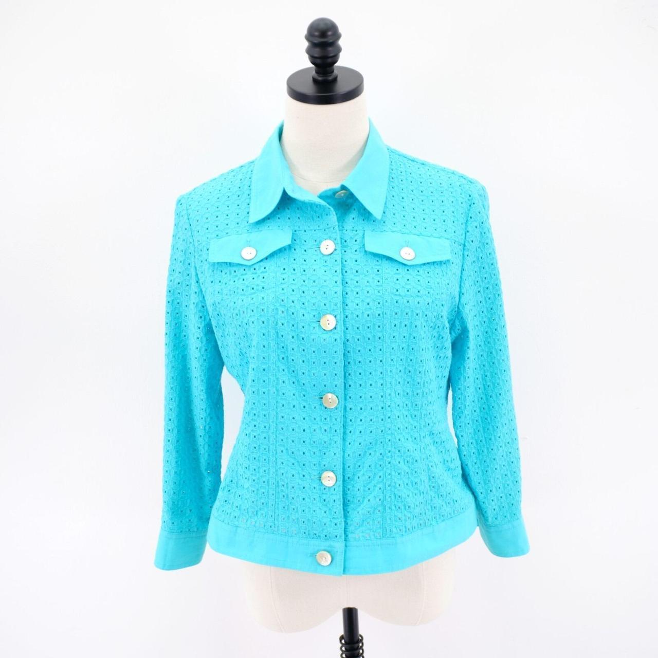 Ruby Rd. Women's Blouse - Blue - 12 – Ruby Rd. Pe… - image 1