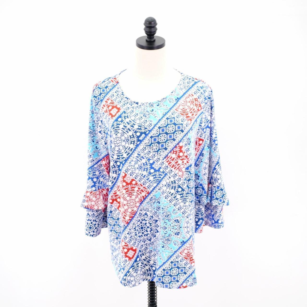 Ruby Rd. Women's Blouse - Blue - XL – Ruby Rd. Pe… - image 1