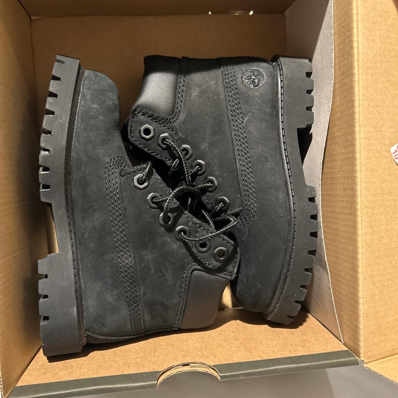 Black Timberland Boots Toddler Size 9 Depop