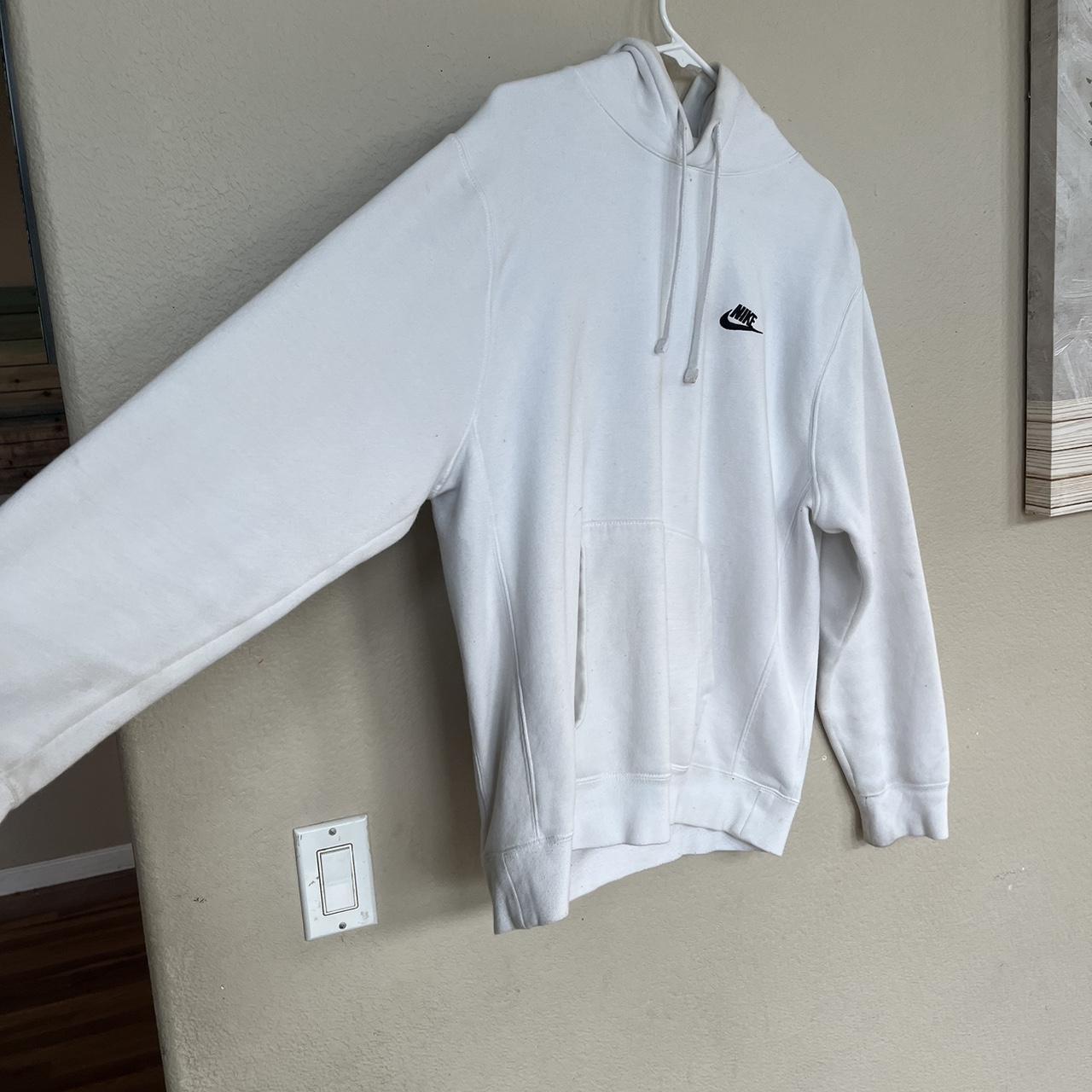 macy's white nike hoodie