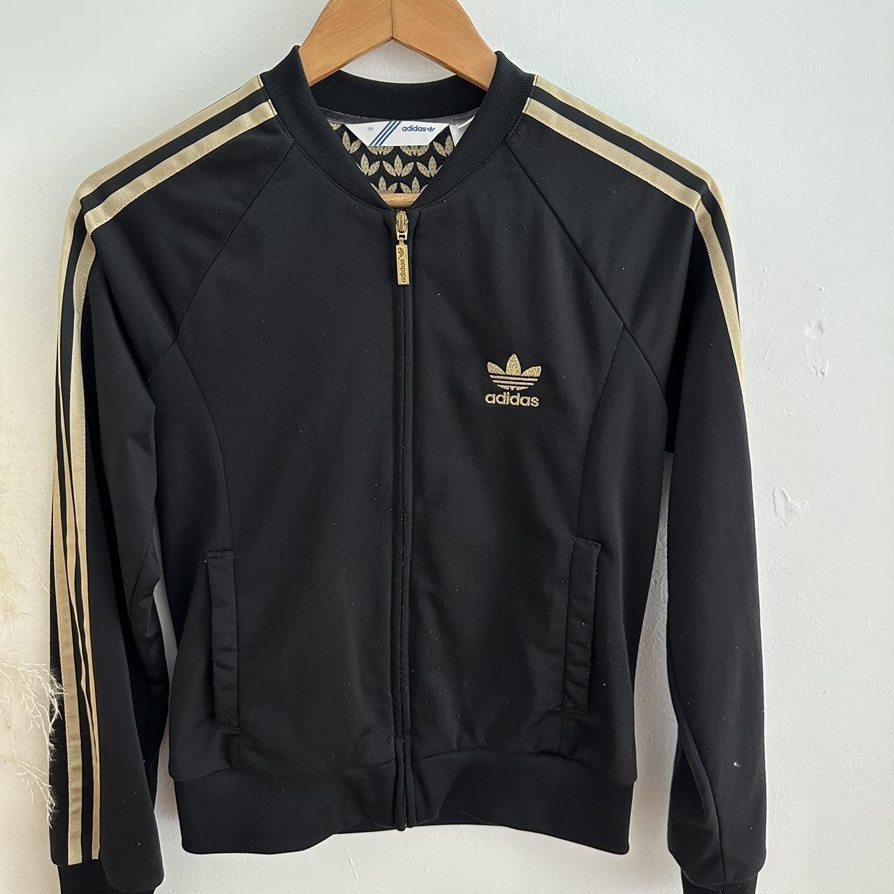 Black and gold adidas jacket best sale