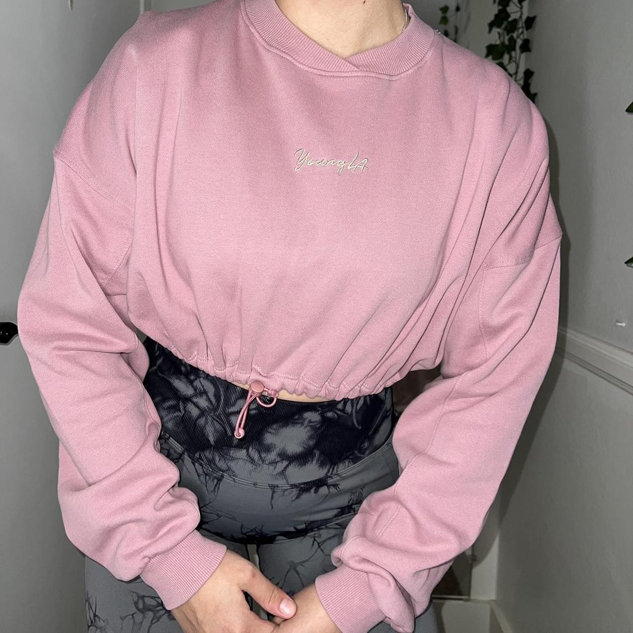 Young La Cropped Sweater •YoungLA cropped sweater... Depop