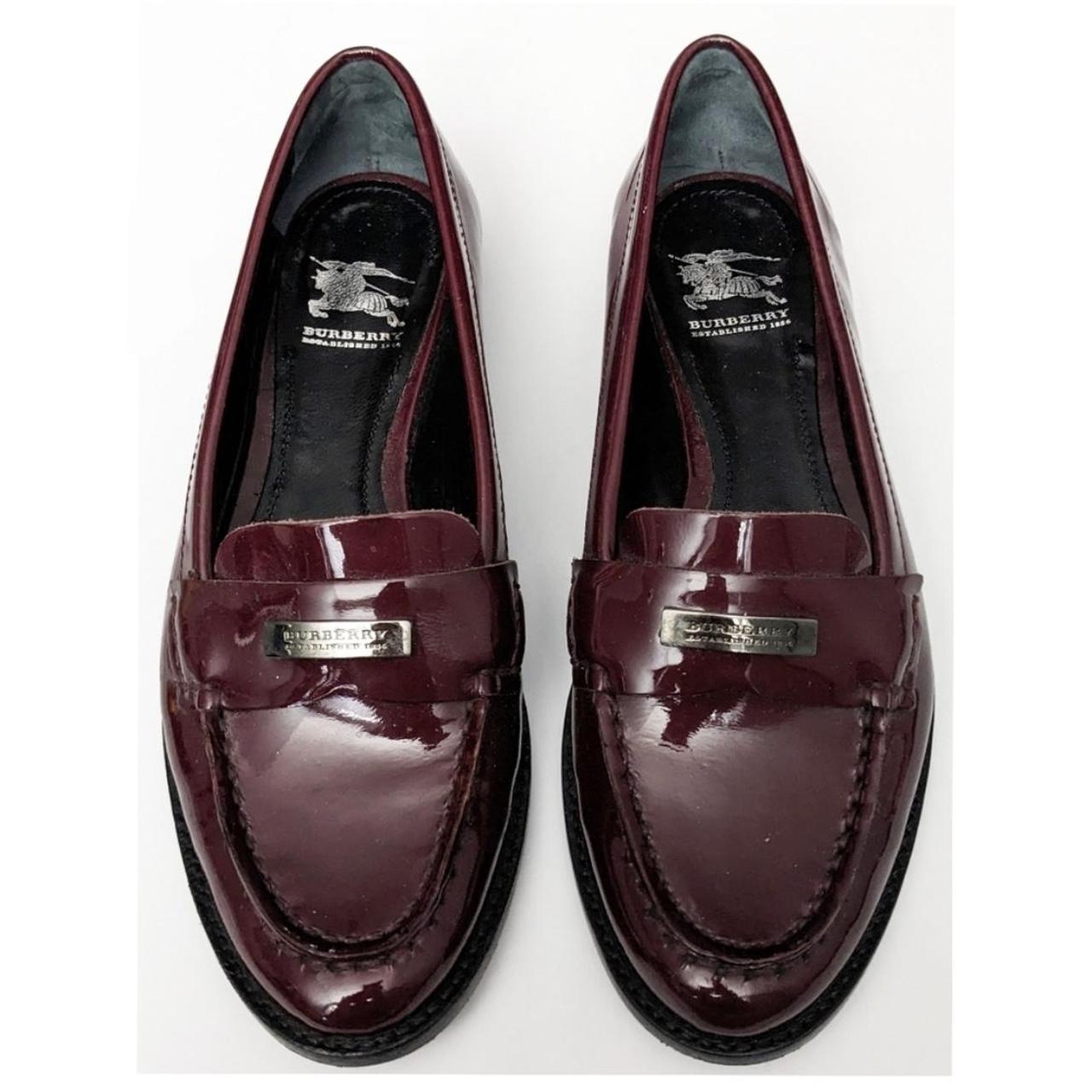 Burberry penny loafers womens on sale