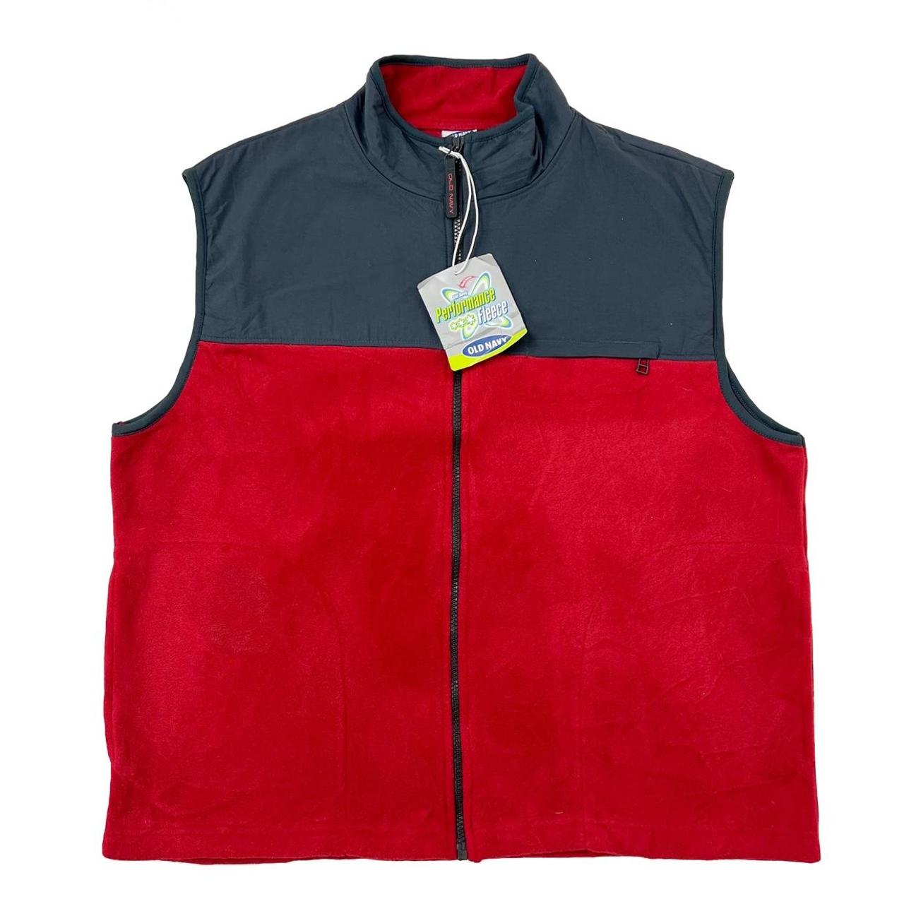 old-navy-men-s-grey-and-red-gilet-depop