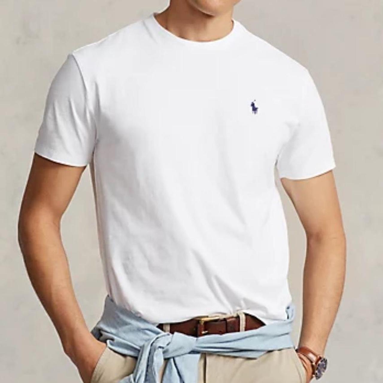 Polo Ralph Lauren Men’s T-shirt, white size XS... - Depop