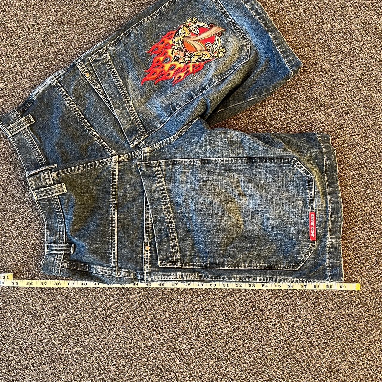 JNCO Flame Jorts PLEASE READ THIS IS ONLY Depop