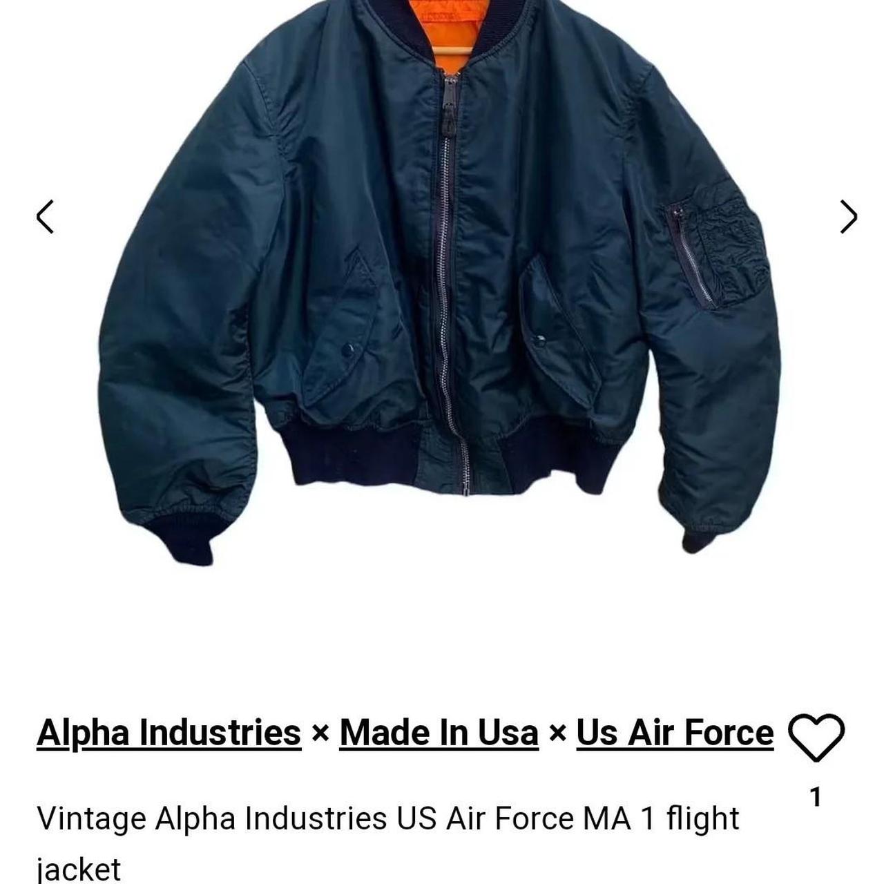 Vintage ALPHA INDUSTRIES MA-1 Flight Jacket size | Depop