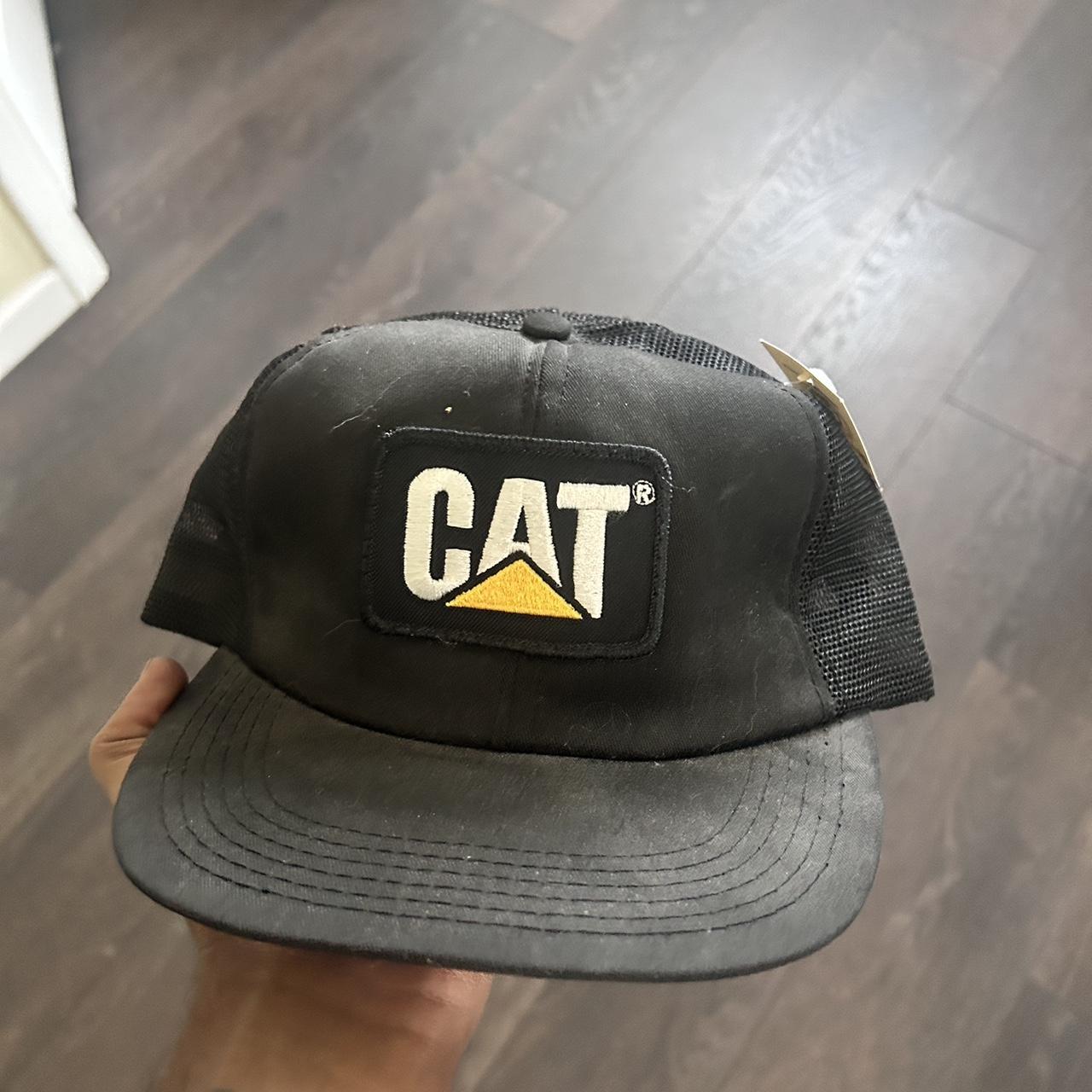 90s caterpillar hat made in the usa tags still on it - Depop