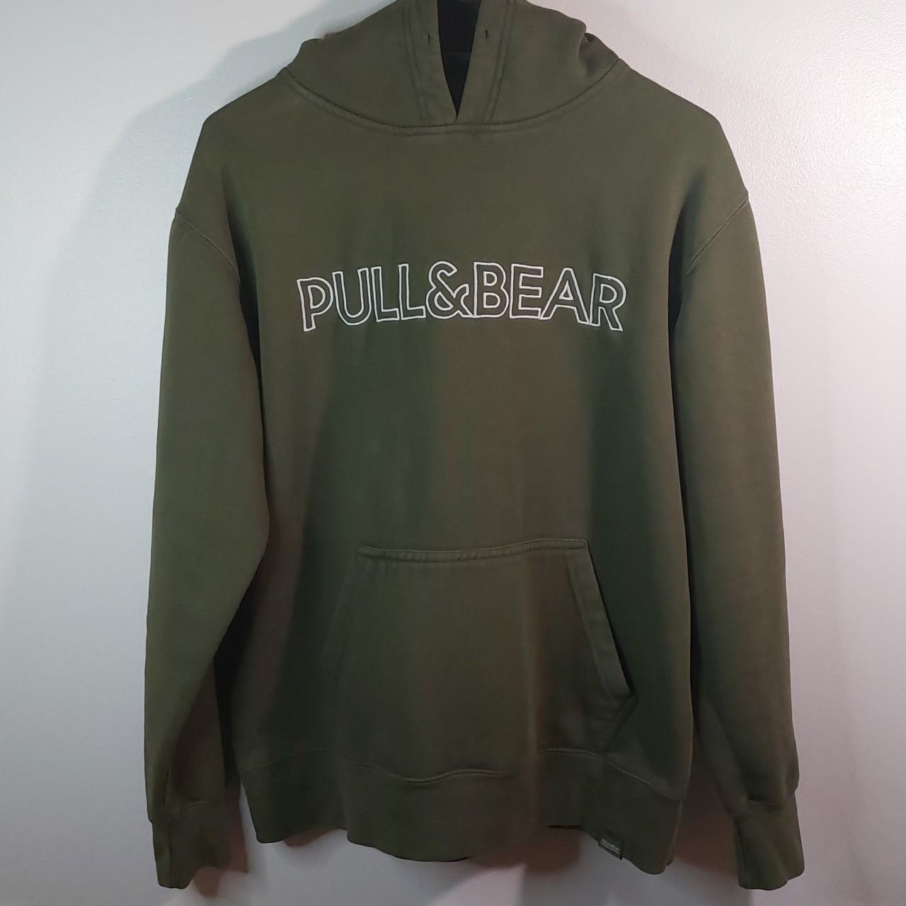 Pull and discount bear khaki hoodie