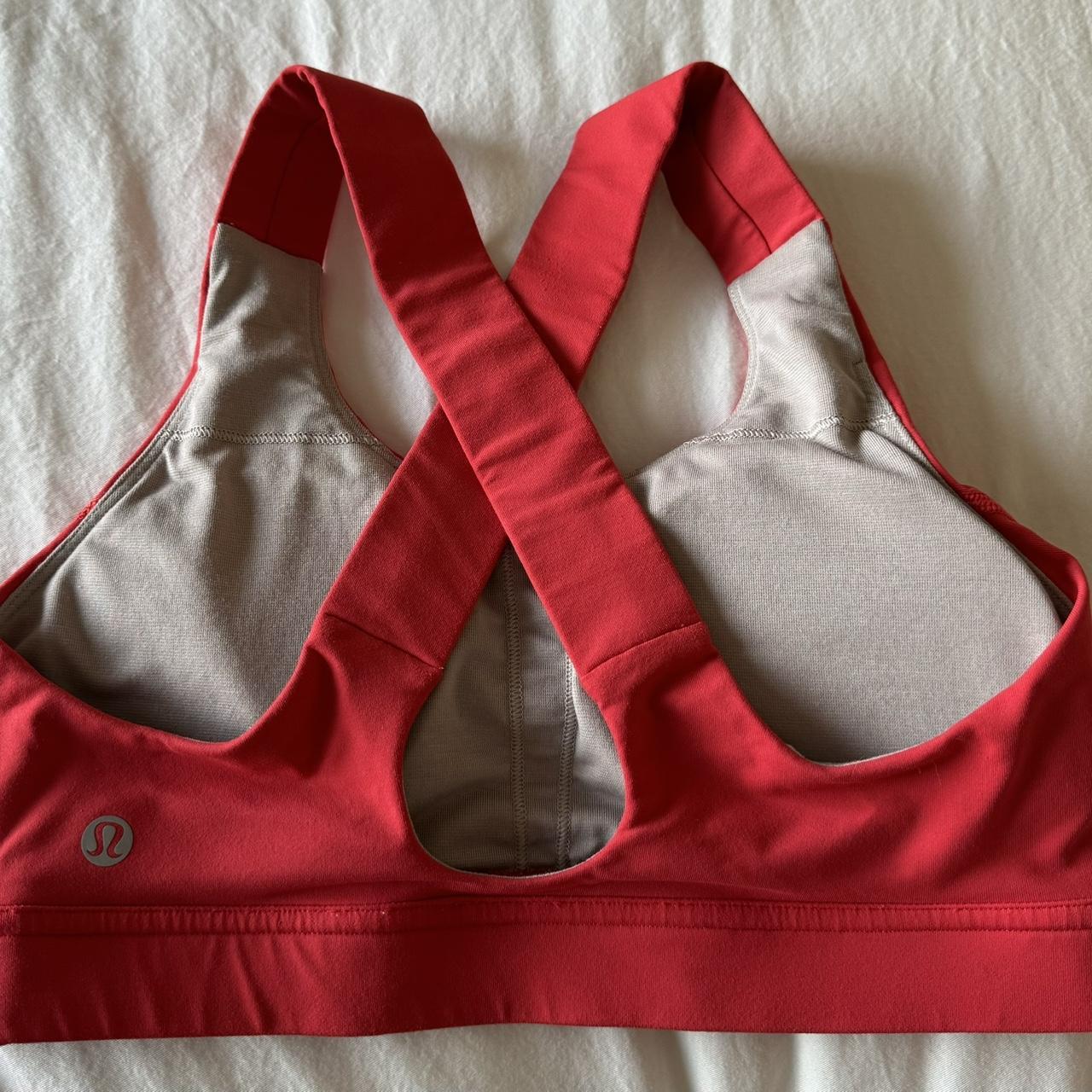 Lululemon red sports bra Depop