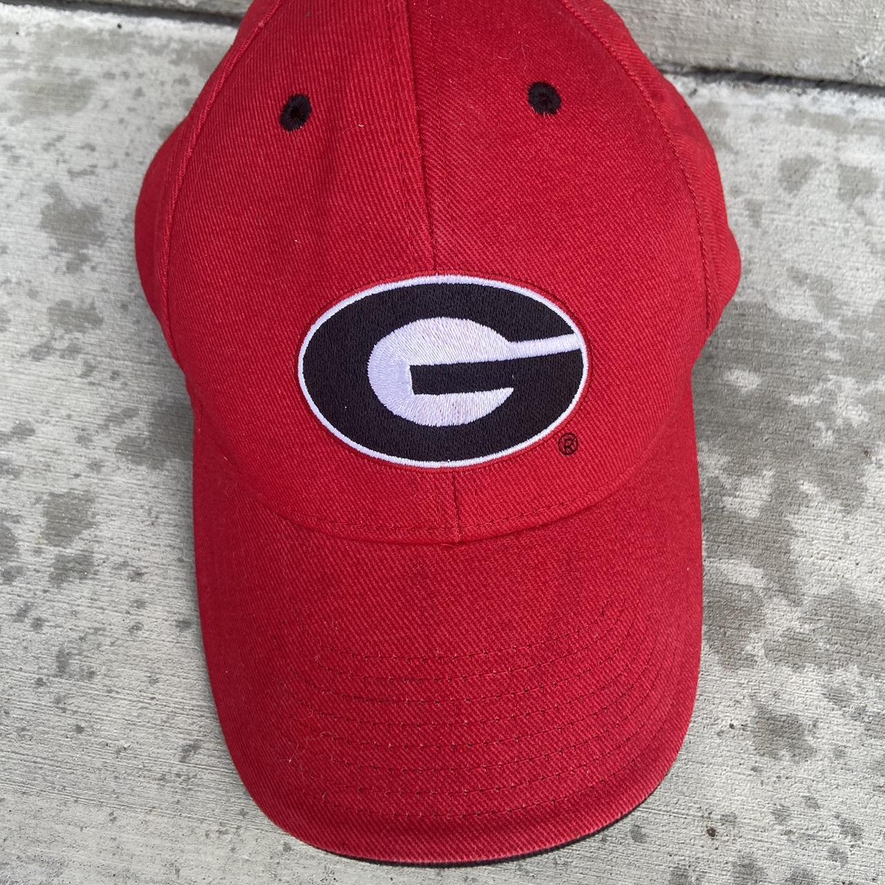 Red, hat, G, DAWGS, Velcro back strap, - Depop