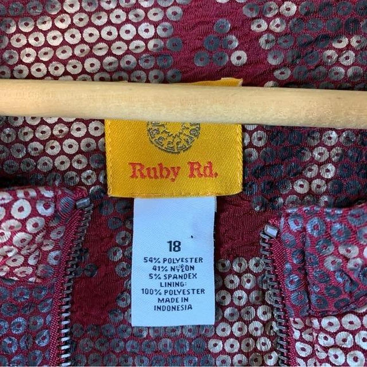 Ruby Rd. Women's Jacket - Red/Gold - L – VTG Ruby… - image 8