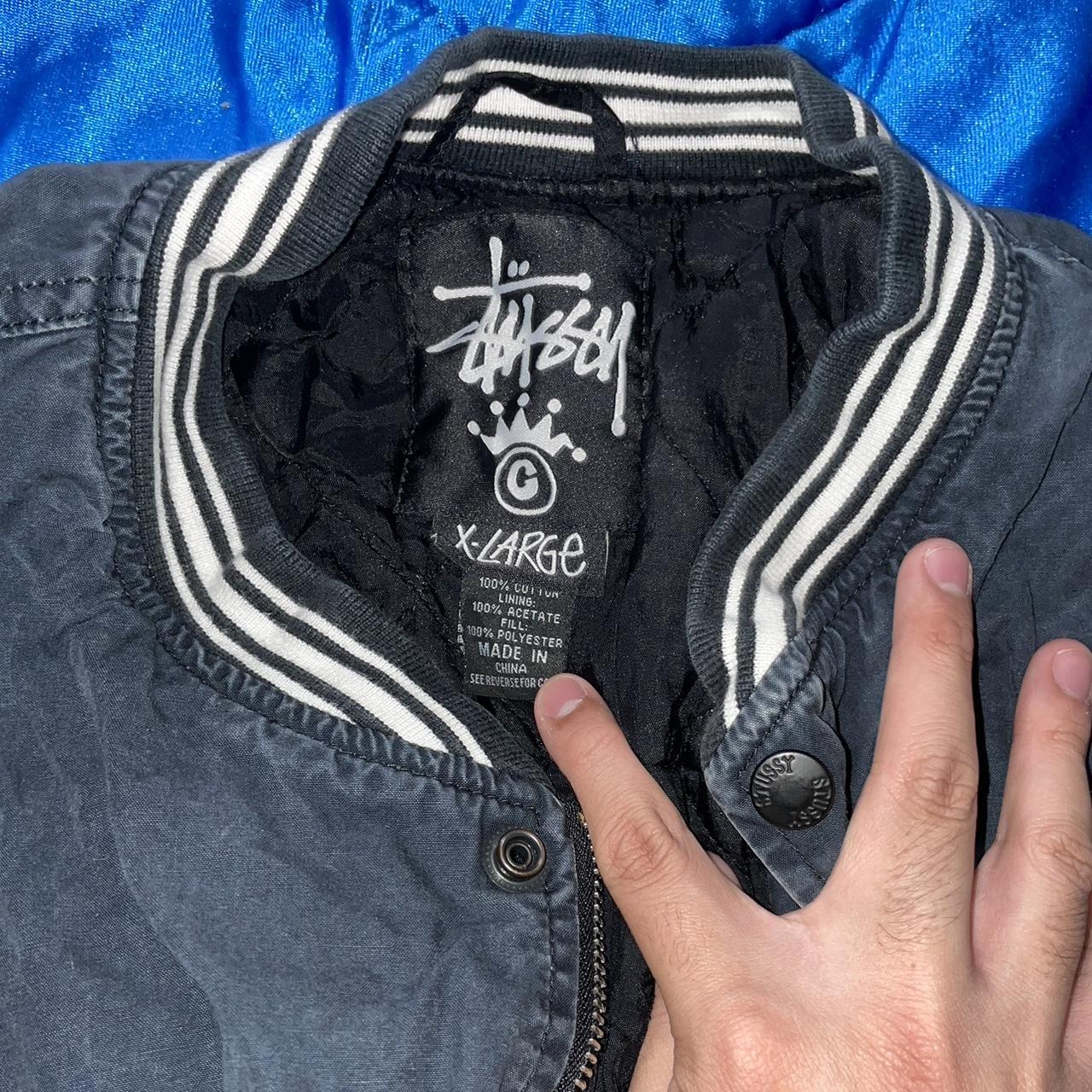 stussy ネイビー コーデュロイ スタジャン　rn94974 ca28629 y2k vintage indie sleaze stüssy RN94974 CA 28629 MJB | Depop