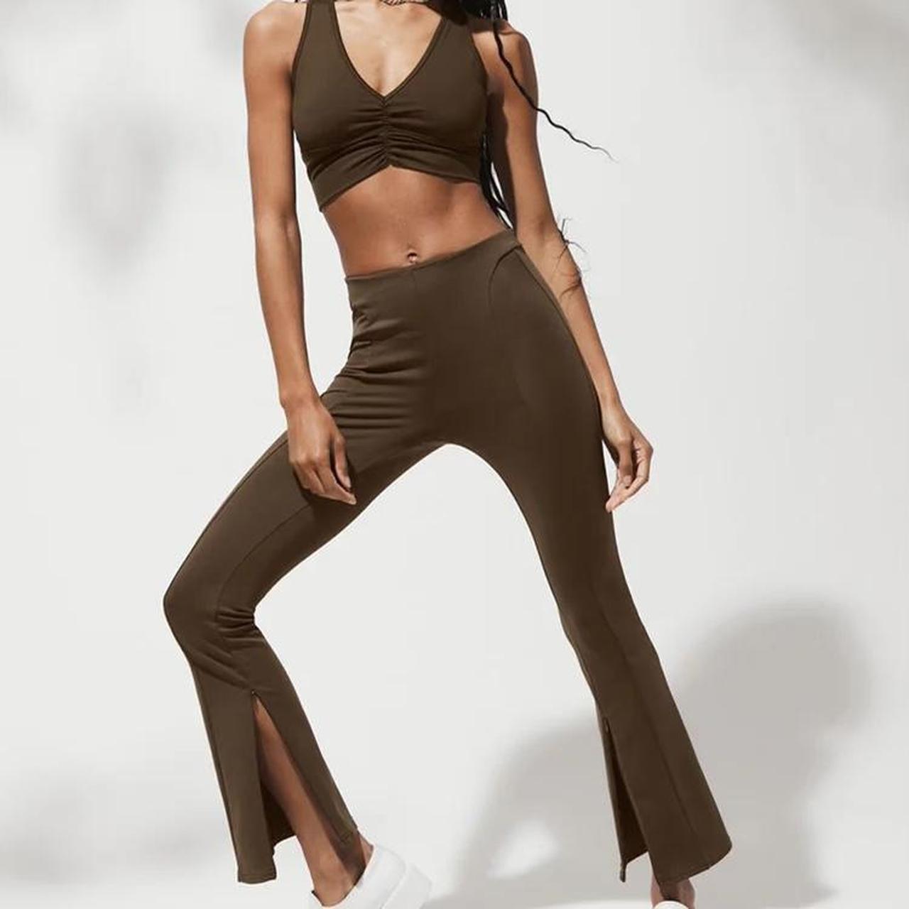 alo yoga espresso brown athleisure set ☕️ 🤎🧸 - high | Depop