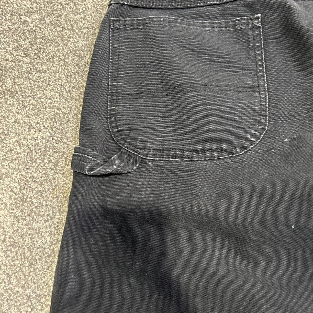 black dickey carpenter pants baggy 36x30 - Depop