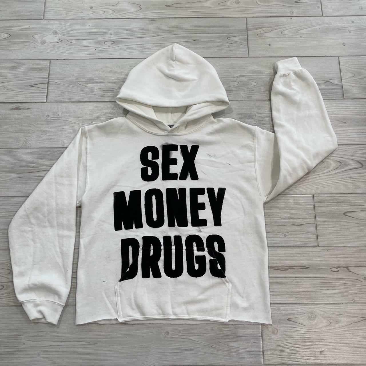 HATED SCHOOL - SEX MONEY DRUGS HOODIE... - Depop