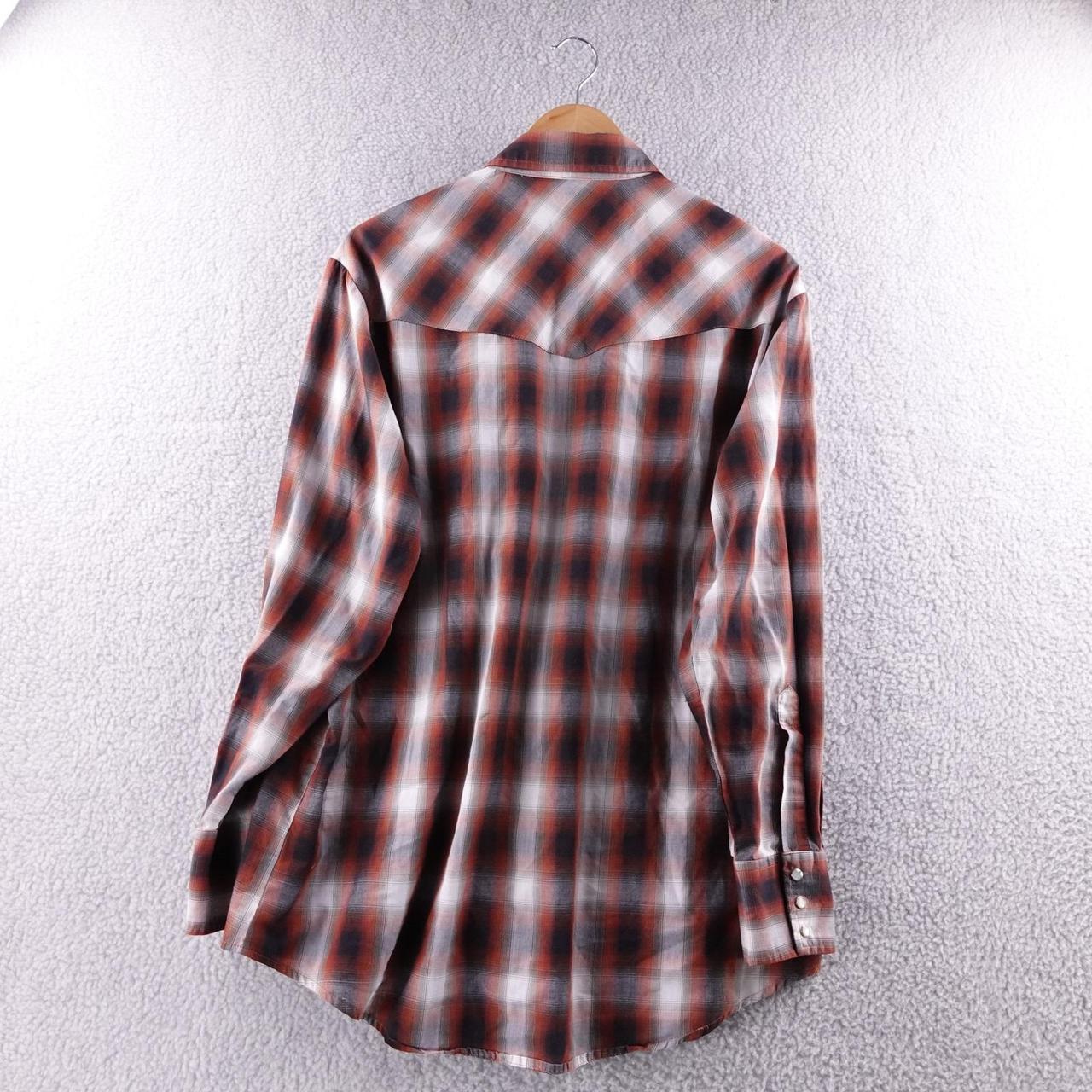 Preloved Men's Shirt - Red/White - L – Plains Wes… - image 3