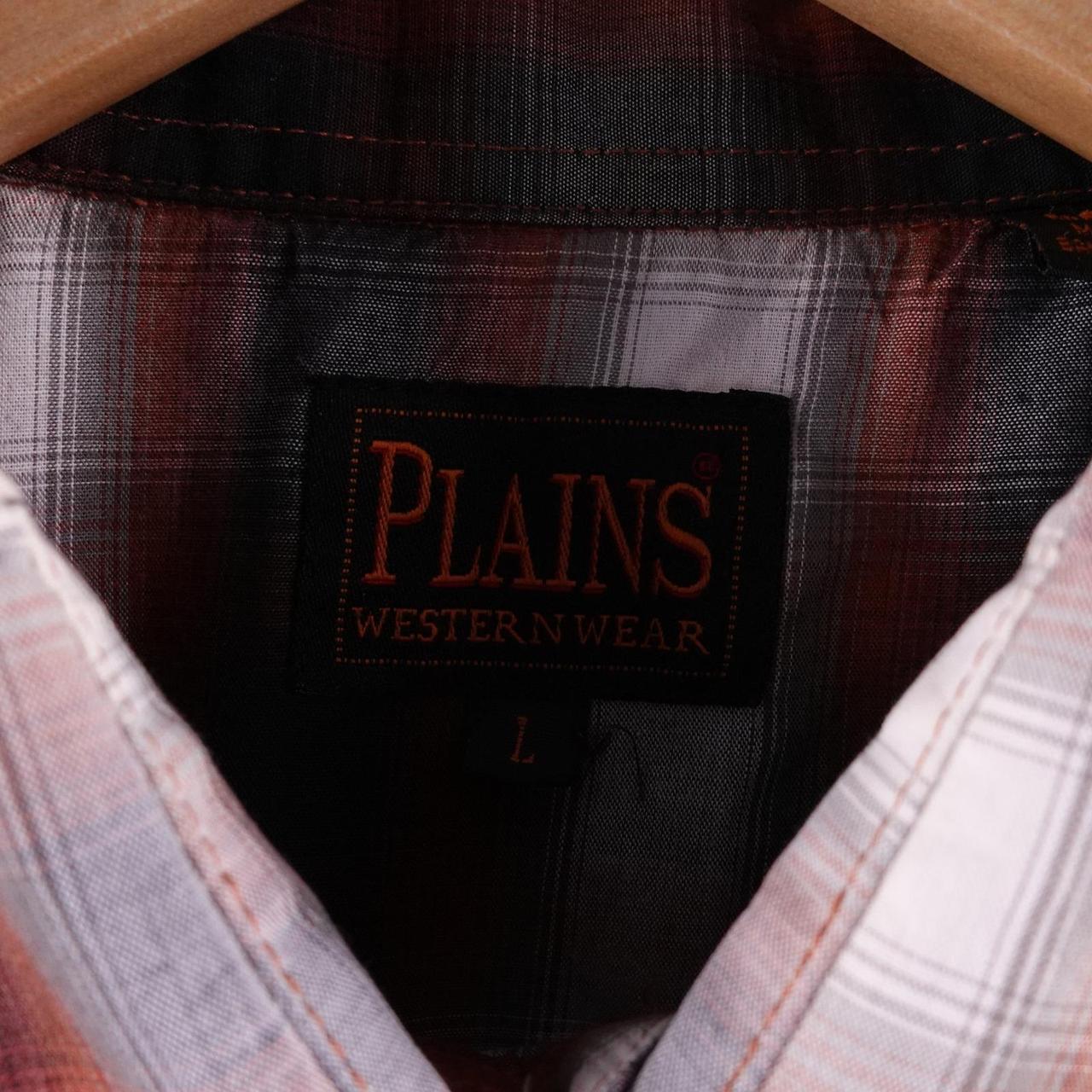 Preloved Men's Shirt - Red/White - L – Plains Wes… - image 4