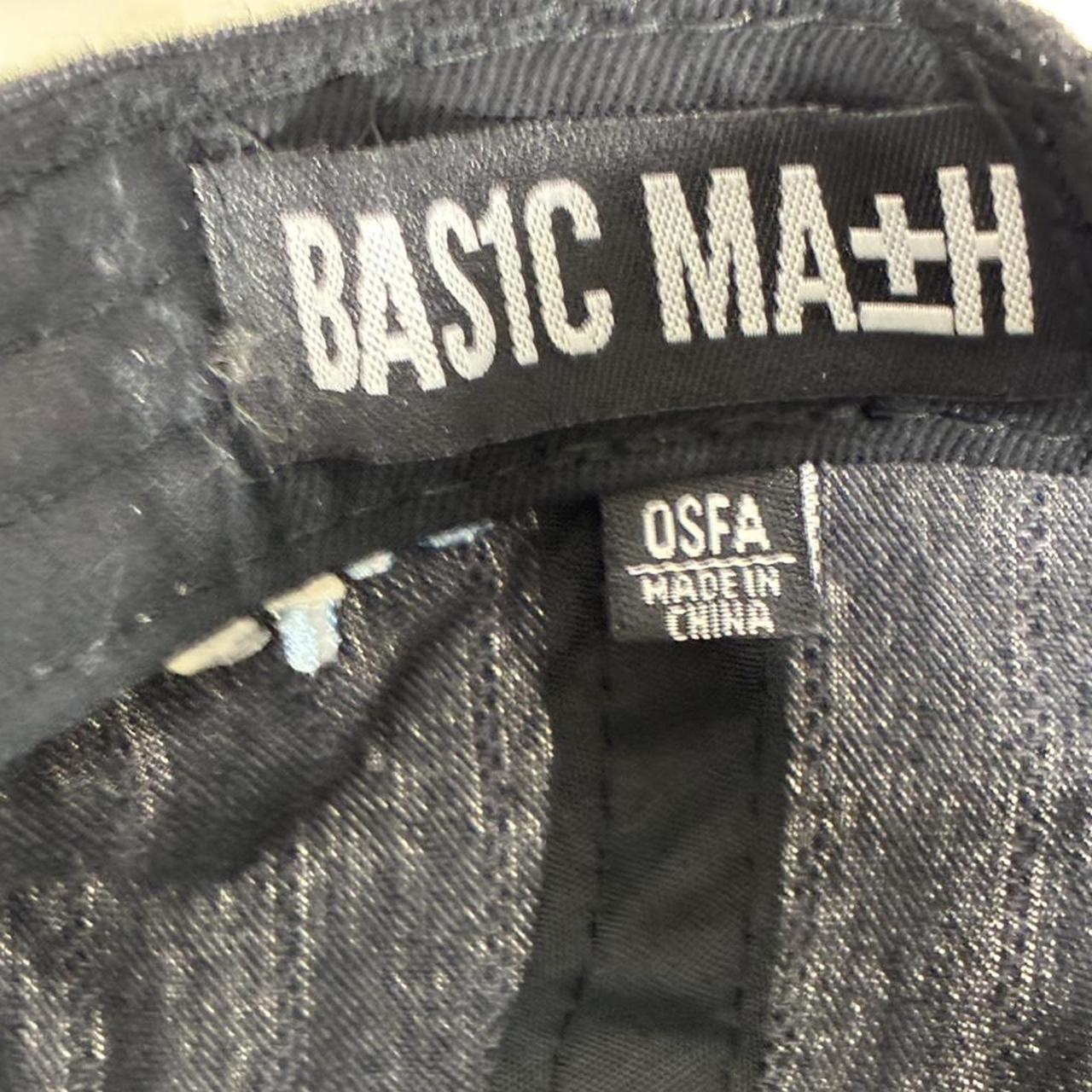 Men's Caps - Black/Grey – Basic Math black snapba… - image 6