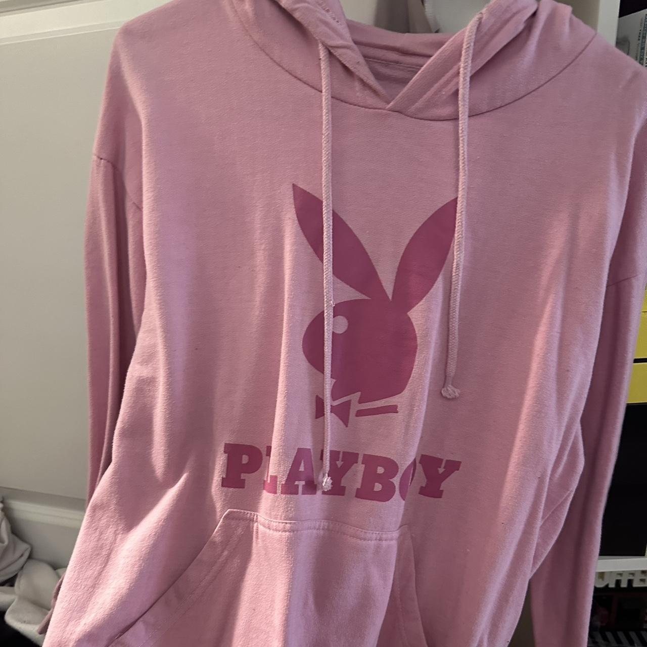 Two toned pink, Playboy hoodie Depop