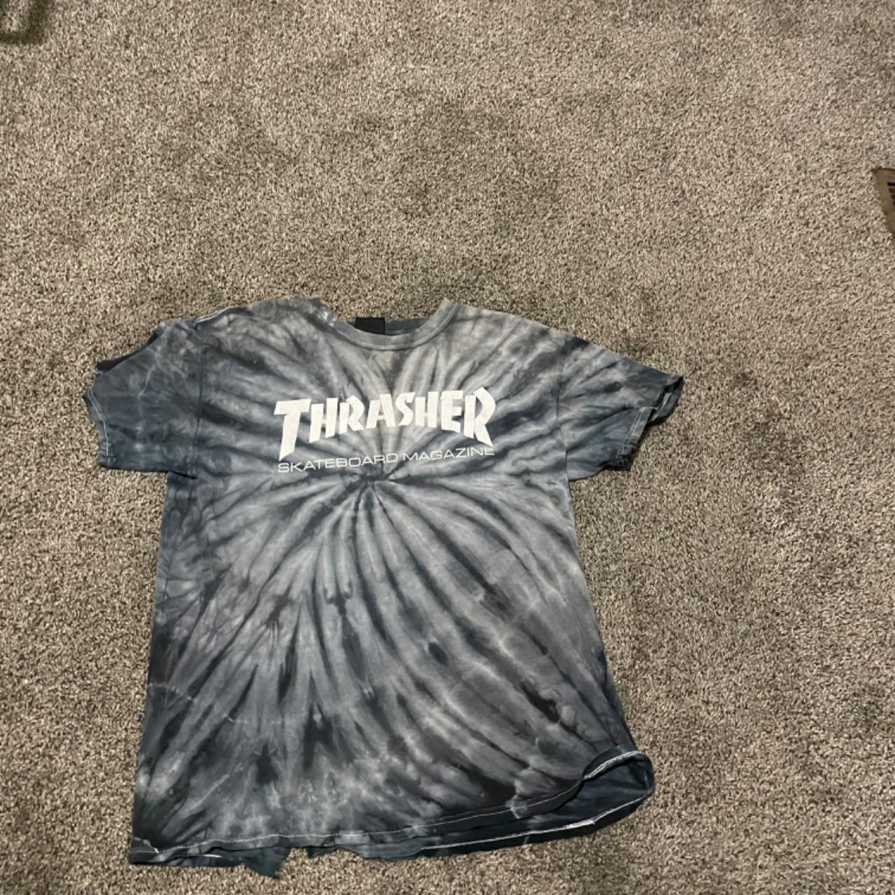 thrasher shirt tie dye