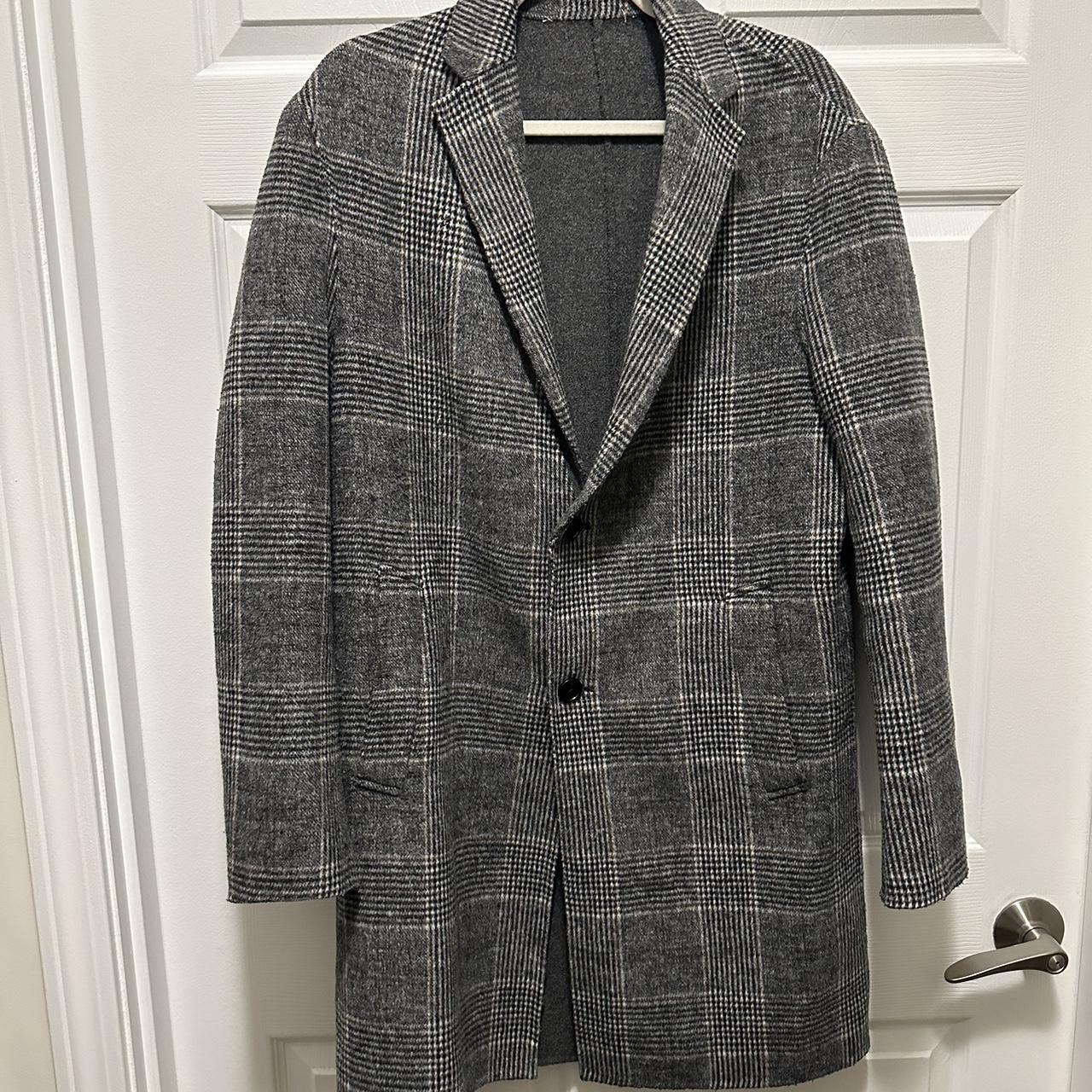 Zara Men Wool Blend Coat Depop