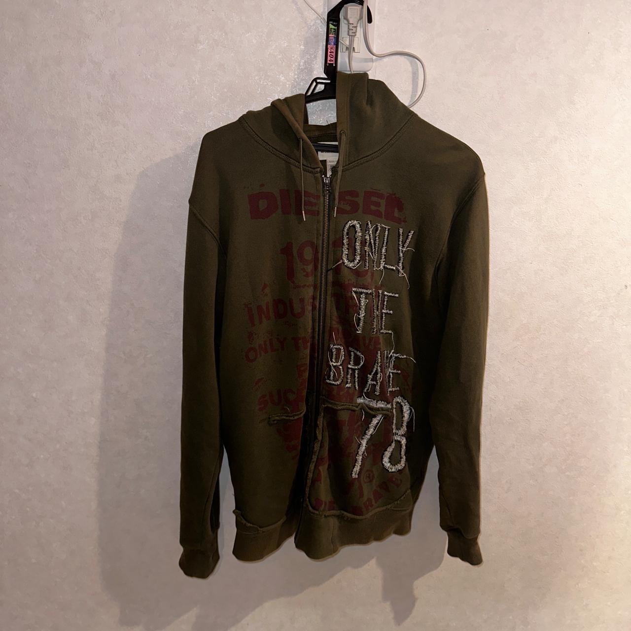 00s DIESEL ジップアップフーディー　Y2K グランジ お兄系 00s DIESEL ジップアップフーディー Y2K グランジ お兄系
