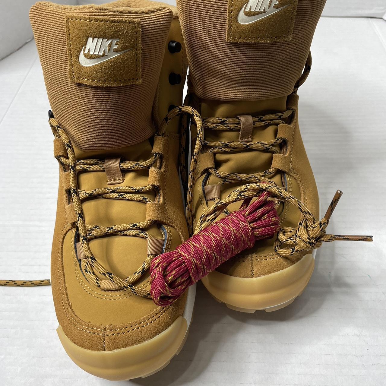 tan nike boots womens