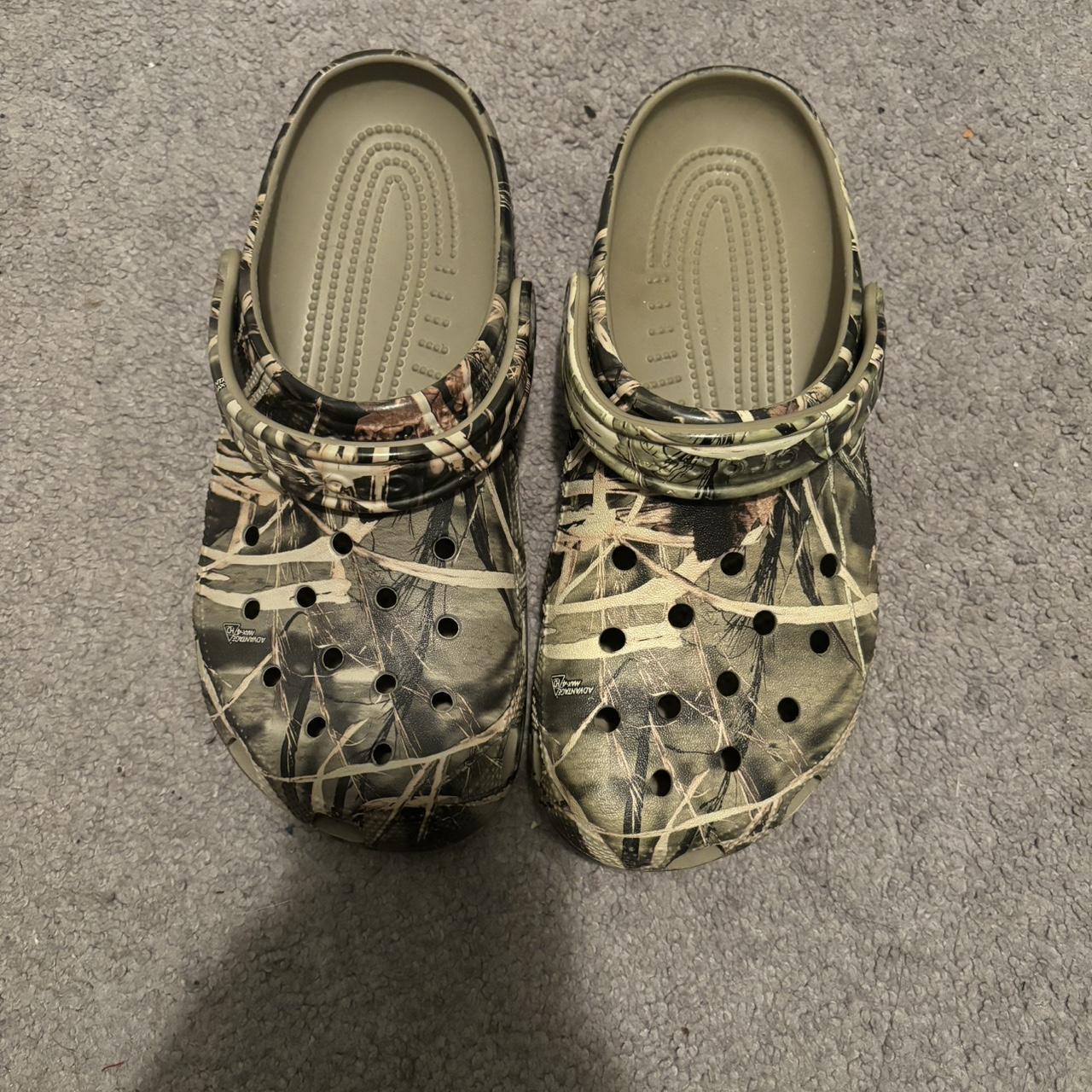 camouflage crocs size 10 (women’s) 8 (men’s) never... Depop