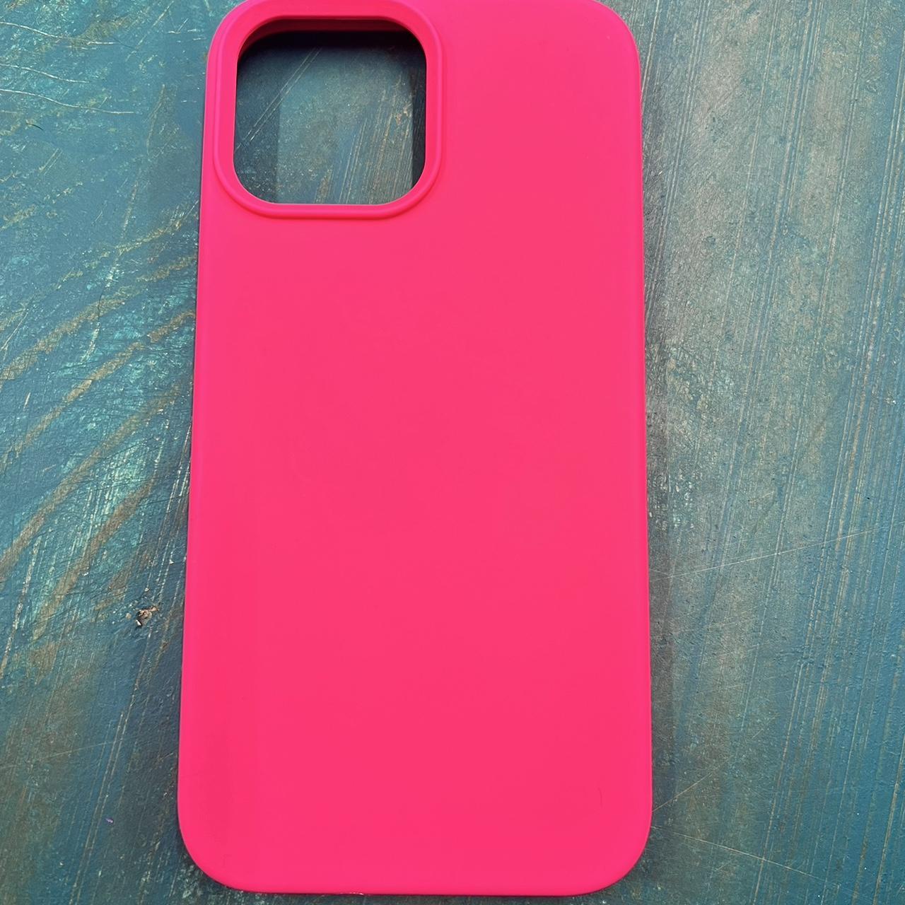 This is a hot pink silicone case from tj maxx for... Depop