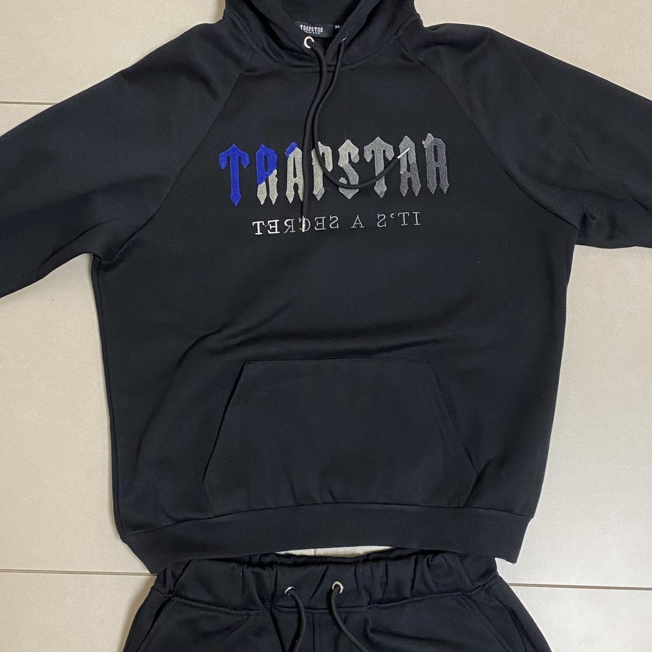 トップス TRAPSTAR Trapstar Decoded Chenille Hooded Tracksuit Black Ice Men's - SS24 - US