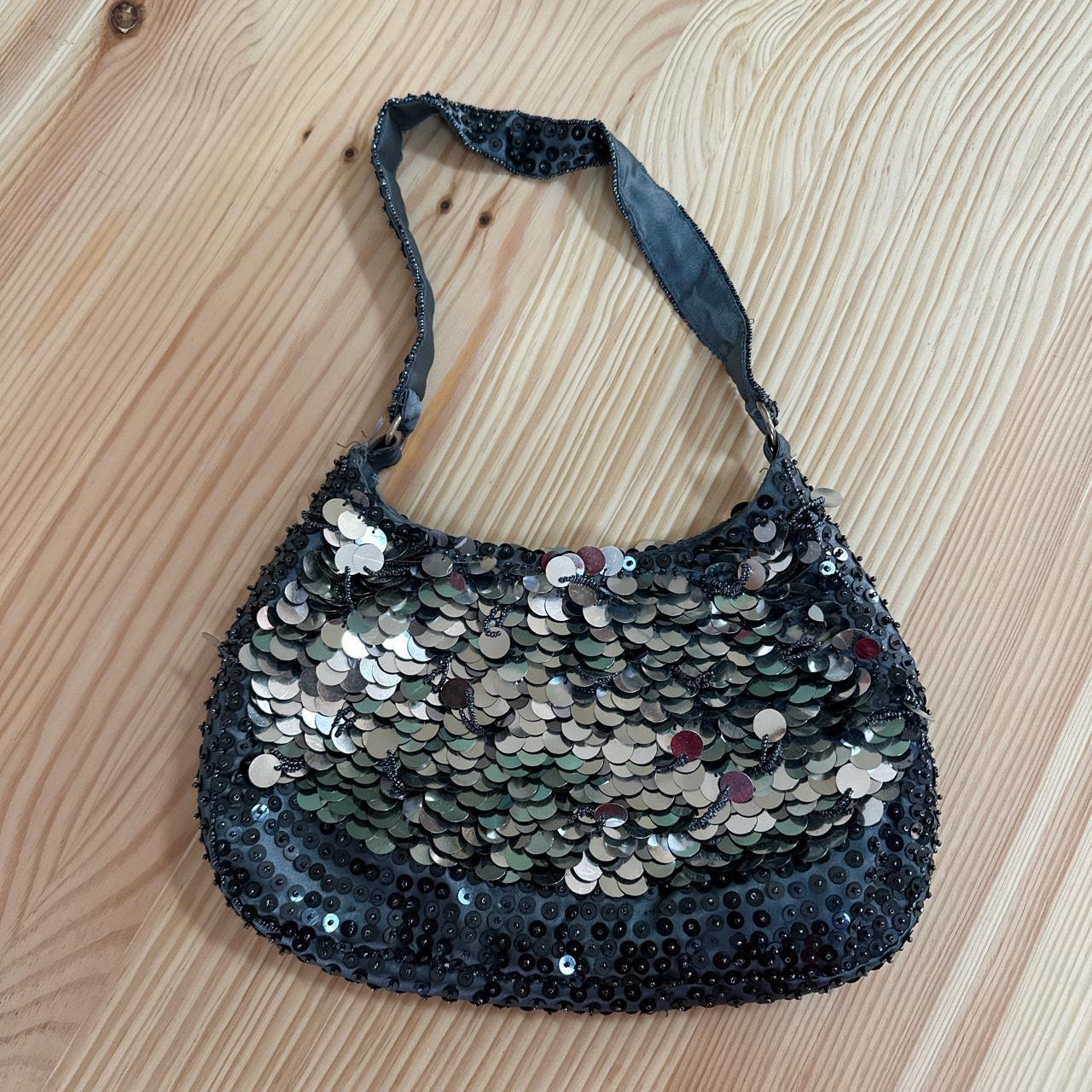 Women Vintage Beaded Sequin Flower Evening Purse Large Clutch Bag with  Handle Wedding Cocktail Party Embroidered Bridal Handbag Small Tote Wallet,Grey  - Walmart.com