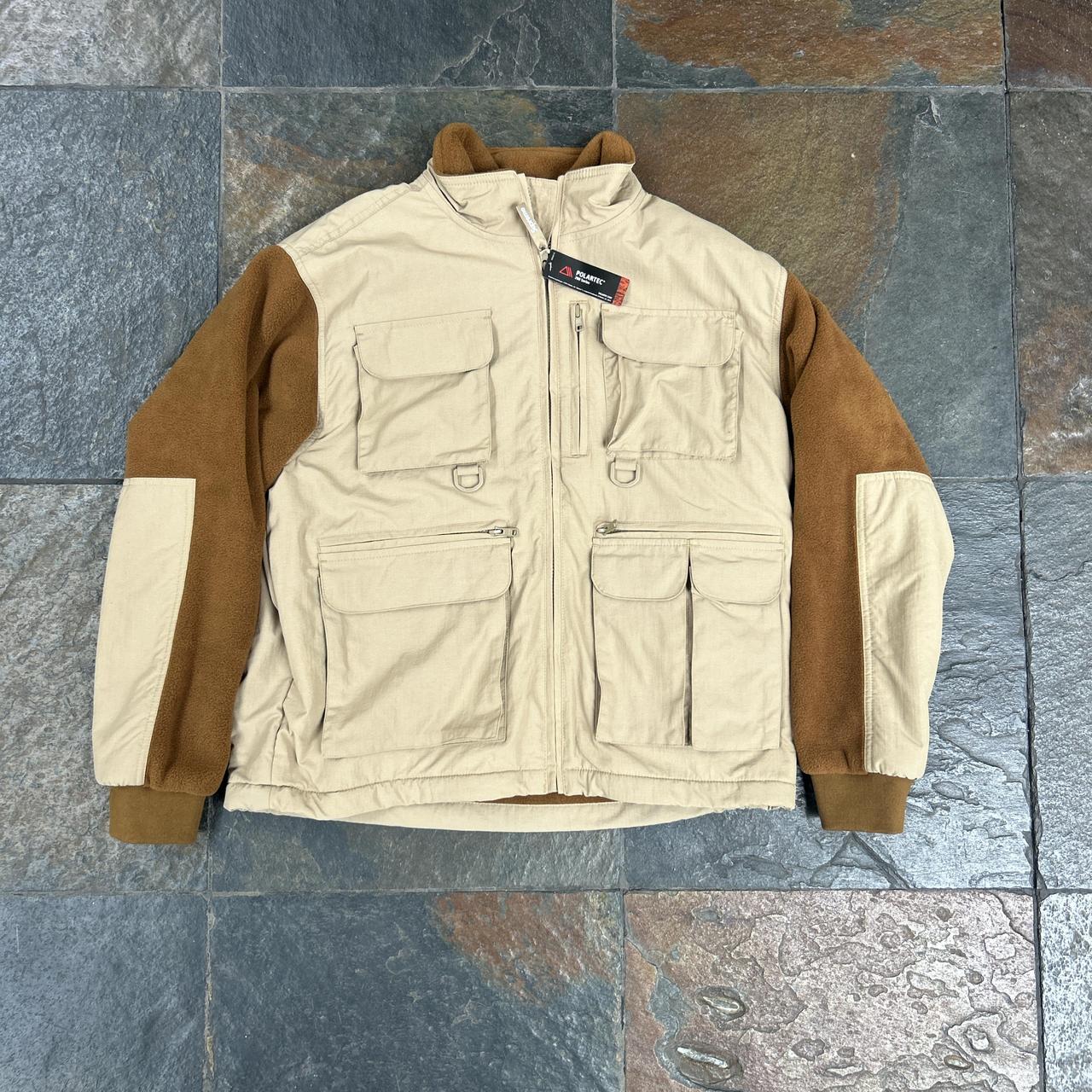 Supreme Upland Fleece Jacket Cargo Utility Brown...