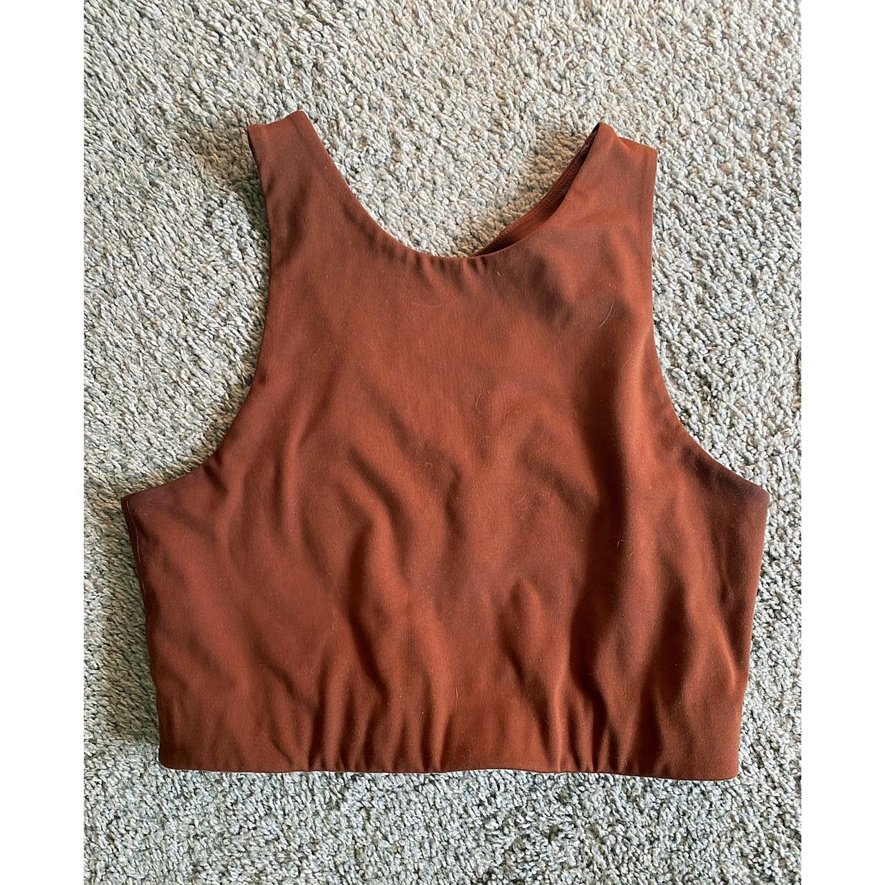 Girlfriend Collective Dylan tank in brown. I LOVE - Depop