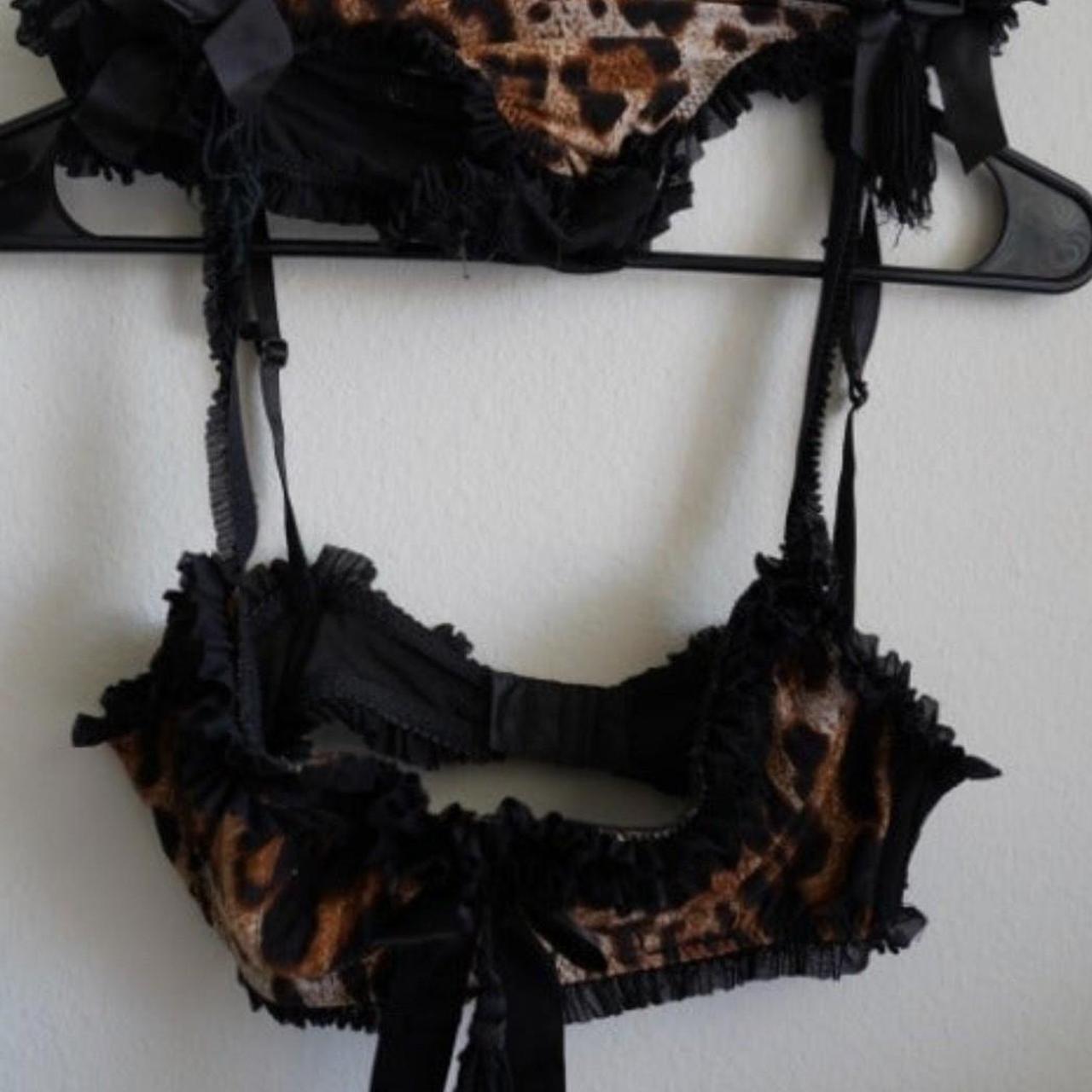 Leg Avenue Bra and Panty Set. Leopard print and... Depop