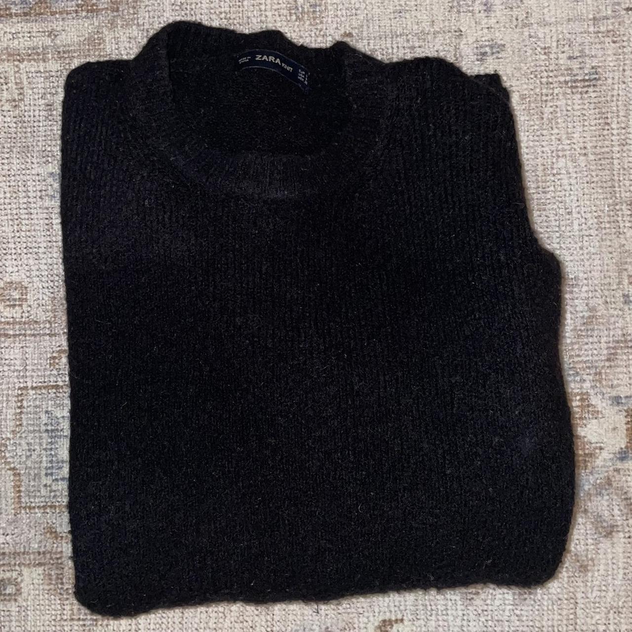 Zara black oversized sweater • size: small ... - Depop