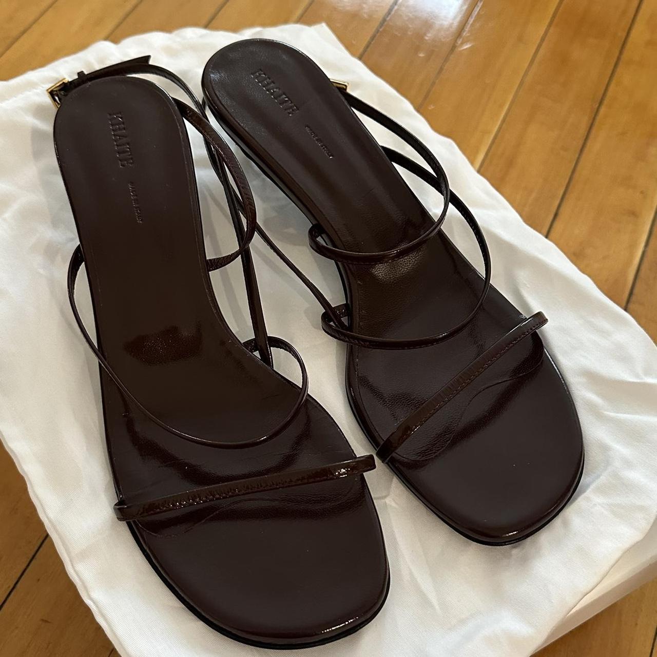 Khaite Women\'s Brown and Burgundy Trainers