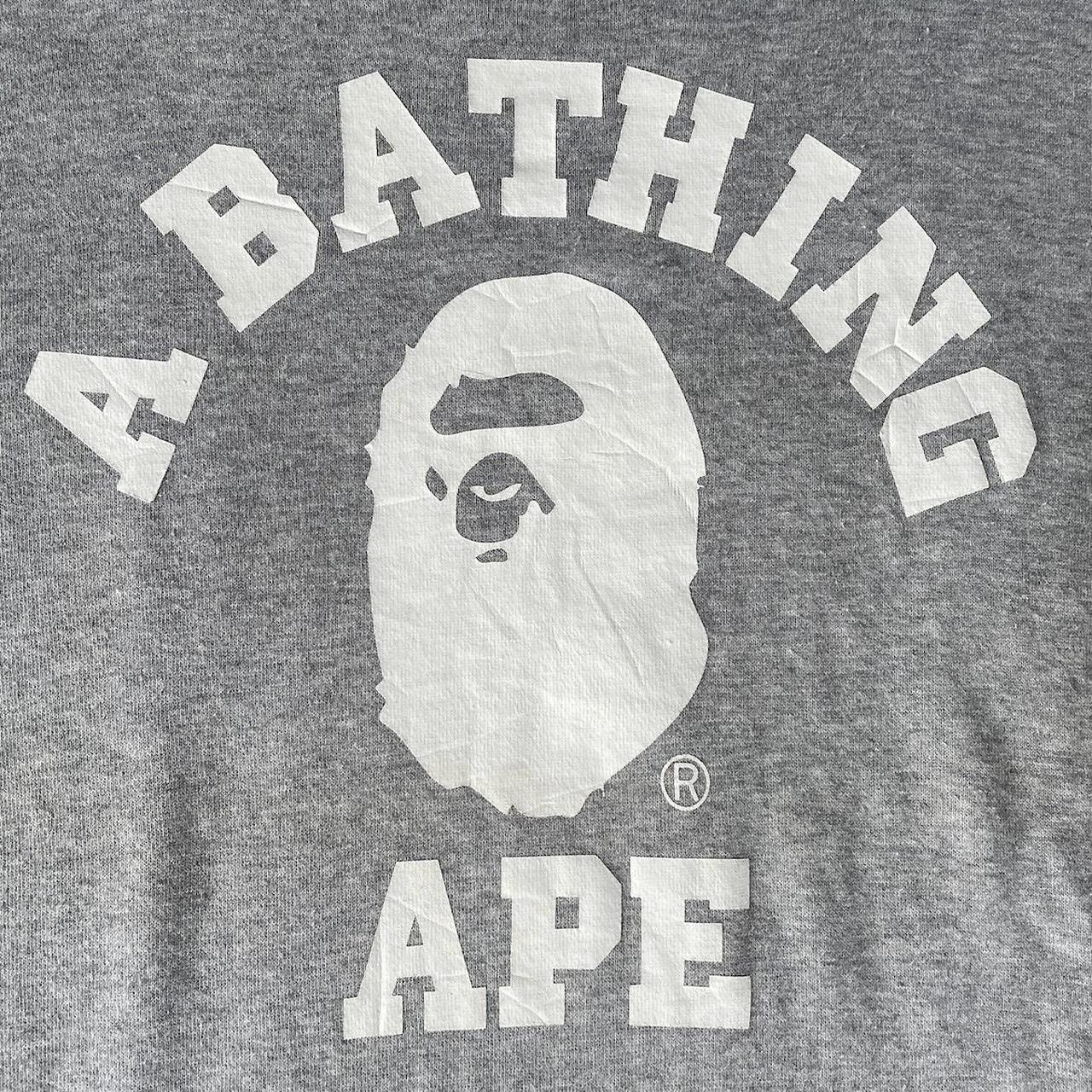 Grey Bape Crewneck - Depop